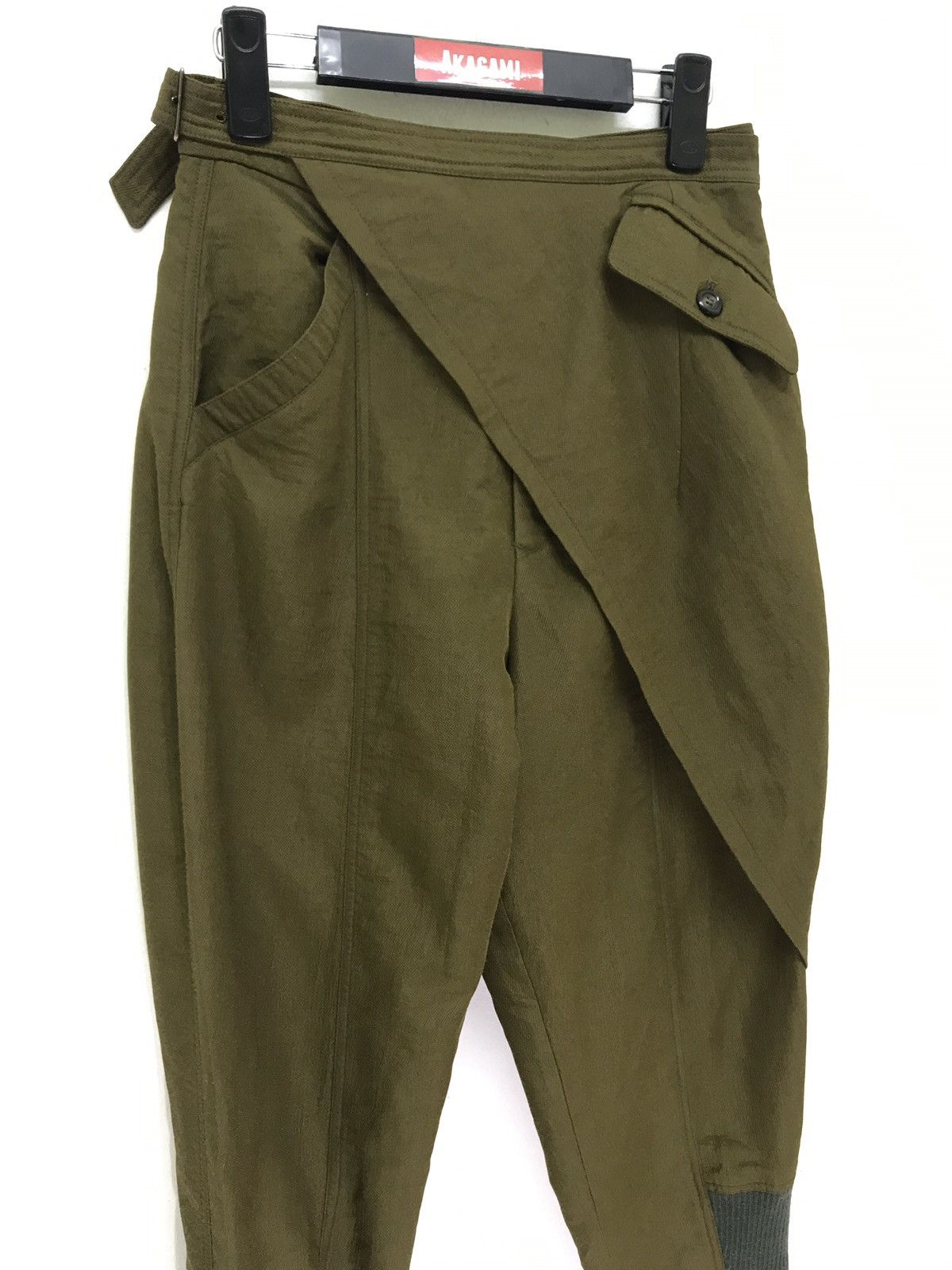 Japanese Brand Takezo For Men Assymetric Pant Tapered Nylon Blended Size US 27 - 4 Thumbnail