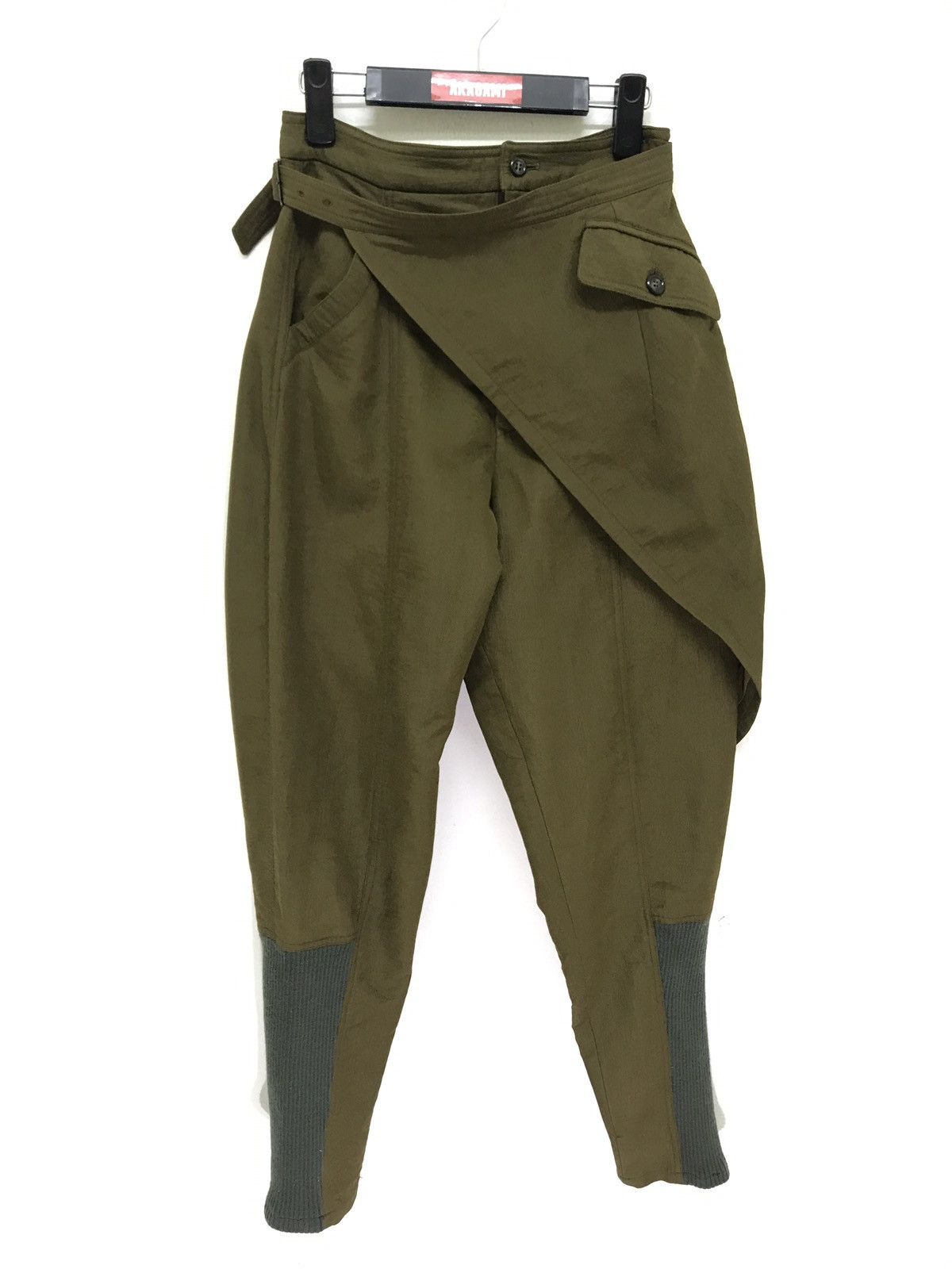 Japanese Brand Takezo For Men Assymetric Pant Tapered Nylon Blended Size US 27 - 2 Thumbnail