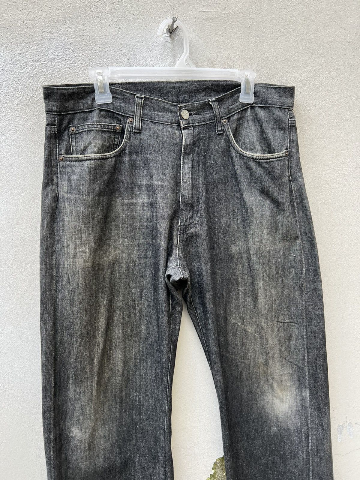 Futura VTG Futura Laboratories Dirty Sun Fade Denim Selvedge Jeans Size US 34 / EU 50 - 7 Thumbnail