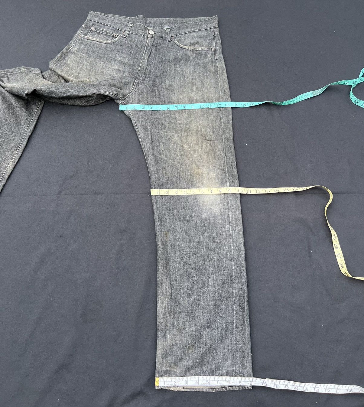 Futura VTG Futura Laboratories Dirty Sun Fade Denim Selvedge Jeans Size US 34 / EU 50 - 3 Thumbnail