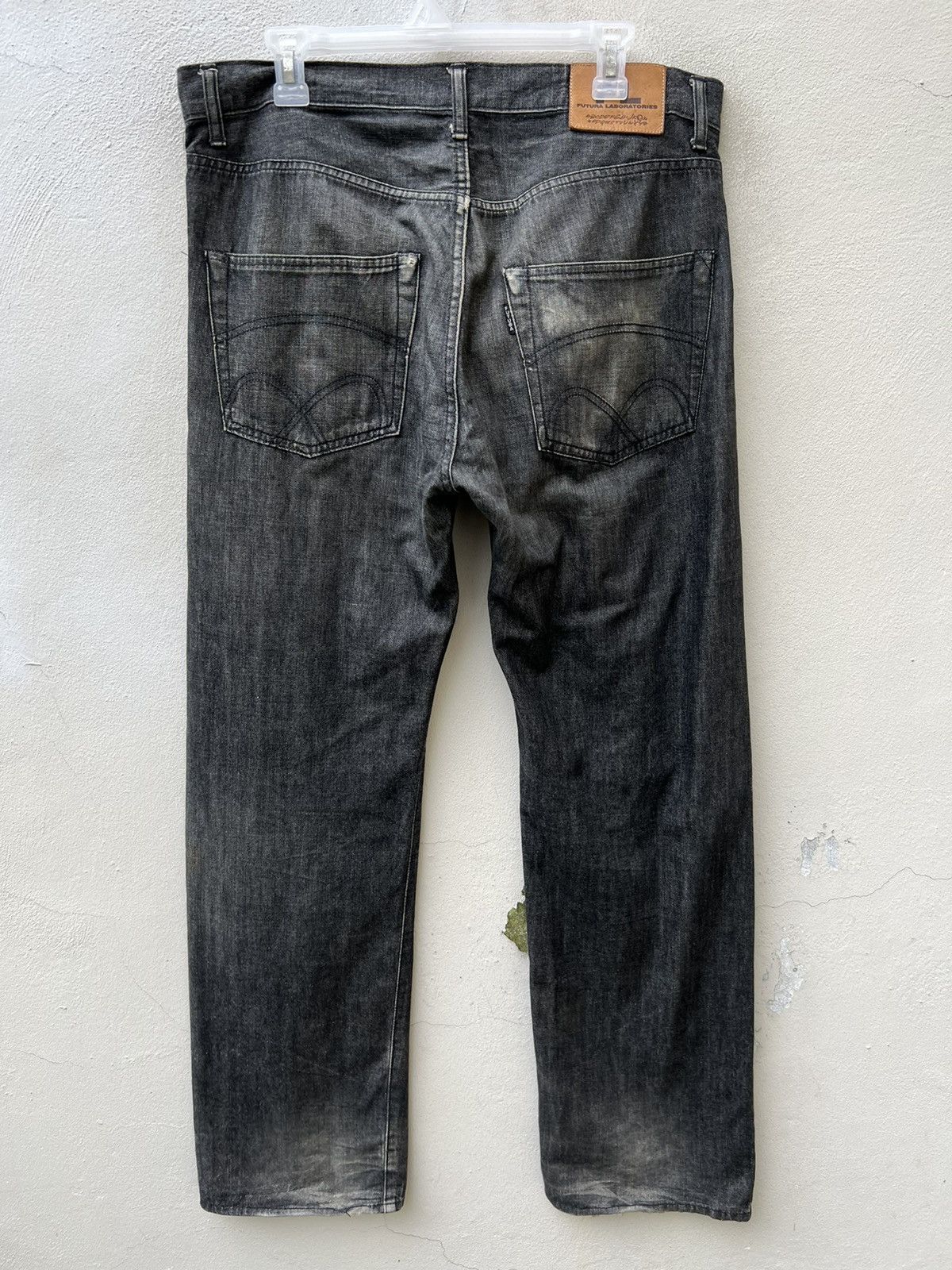 Futura VTG Futura Laboratories Dirty Sun Fade Denim Selvedge Jeans Size US 34 / EU 50 - 15 Thumbnail