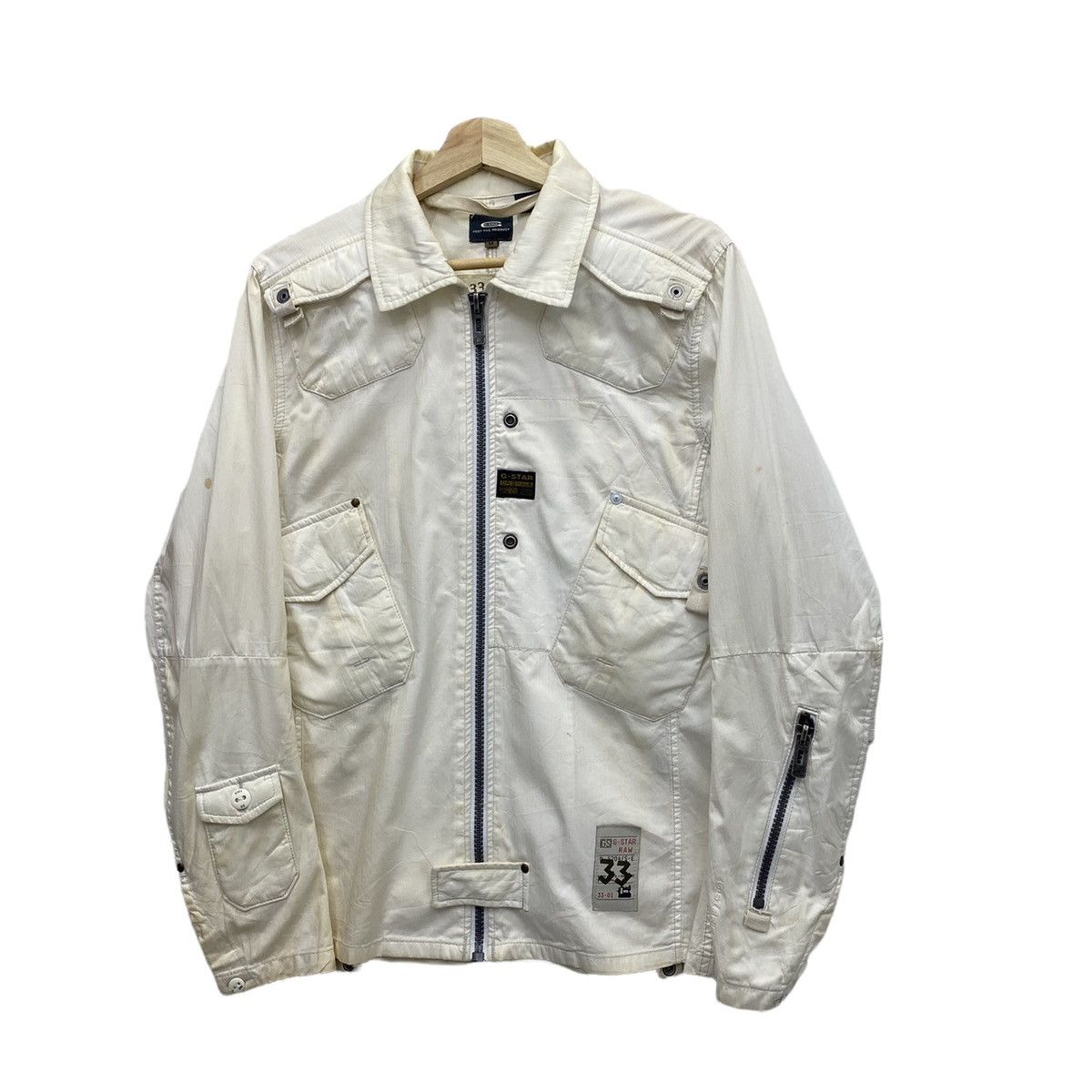 G-Star 🔥G STAR RAW TACTICAL BIKER MOTORCYCLE JACKET COTTON Size US M / EU 48-50 / 2 - 6 Thumbnail