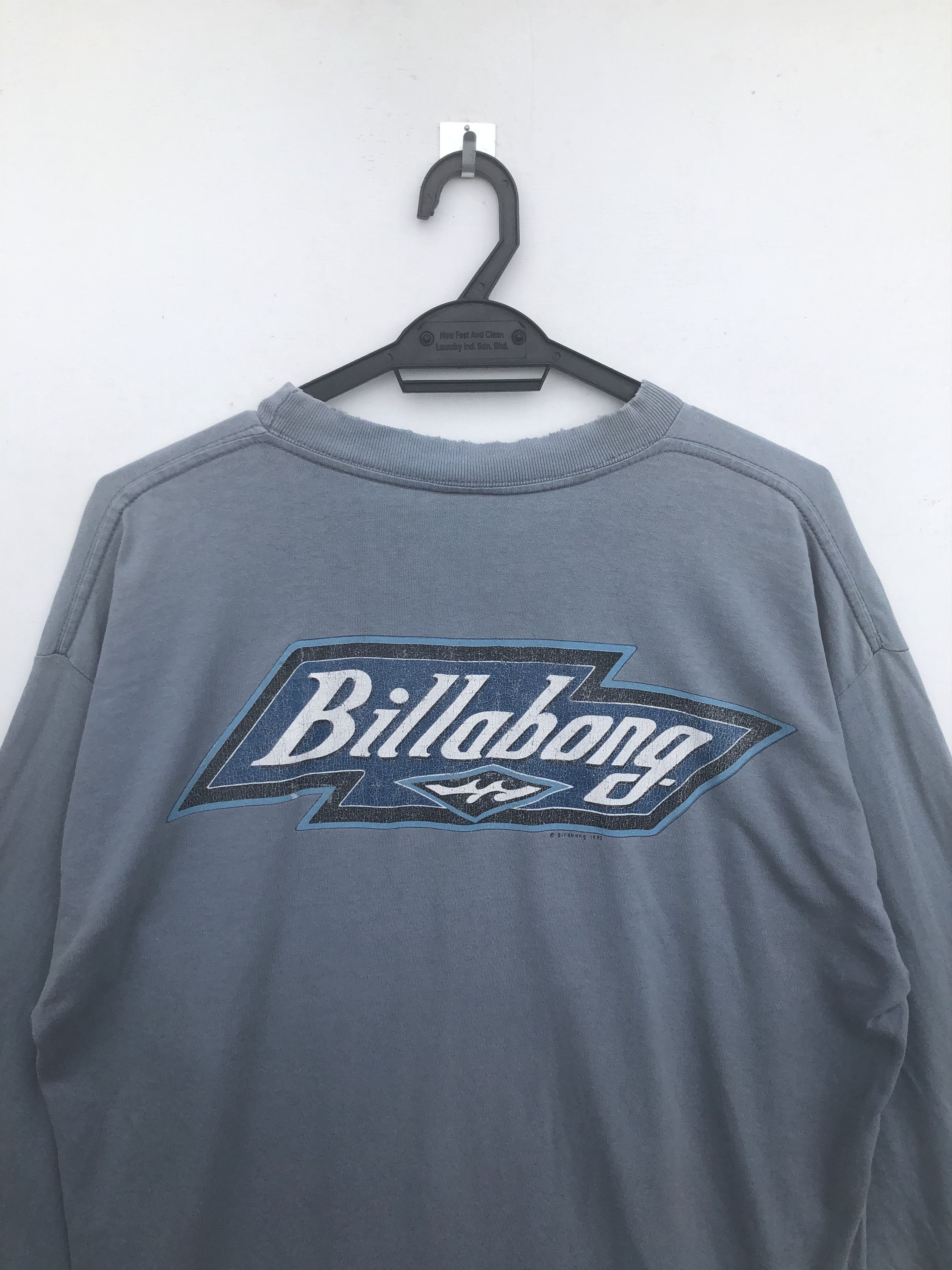 Billabong VINTAGE 1995 DISTRESSED BILLABONG BIG LOGO L/S SHIRT Size US L / EU 52-54 / 3 - 4 Thumbnail