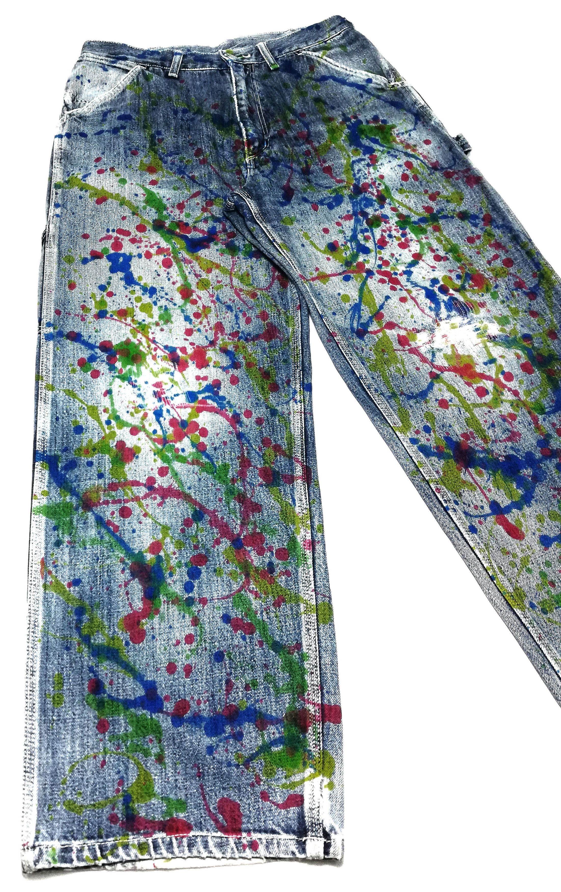 Carhartt × Carhartt Wip 🔥ICONIC Carhartt Distressed Paint Splatter Work Pants🔥 Size US 30 / EU 46 - 3 Thumbnail