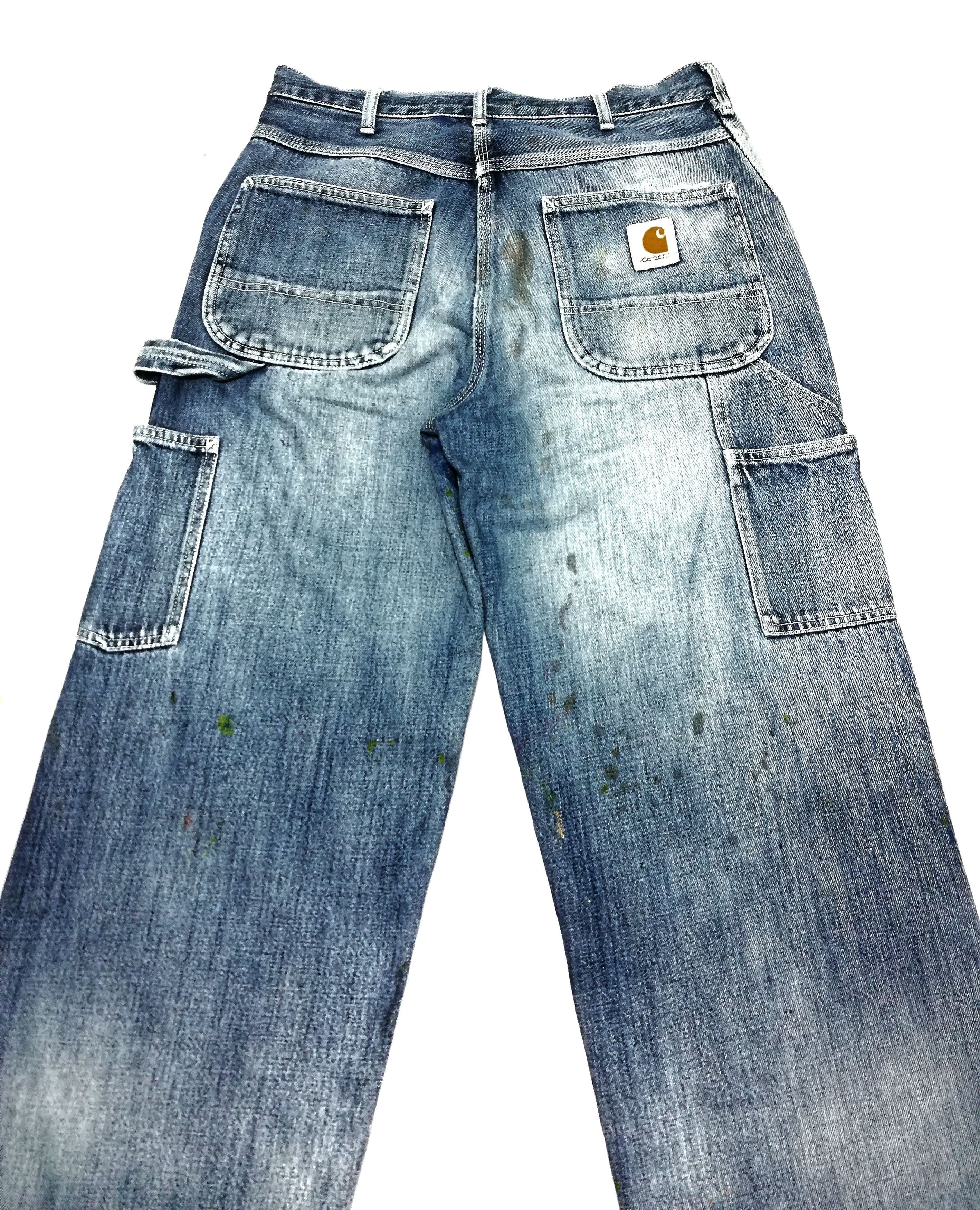 Carhartt × Carhartt Wip 🔥ICONIC Carhartt Distressed Paint Splatter Work Pants🔥 Size US 30 / EU 46 - 19 Thumbnail