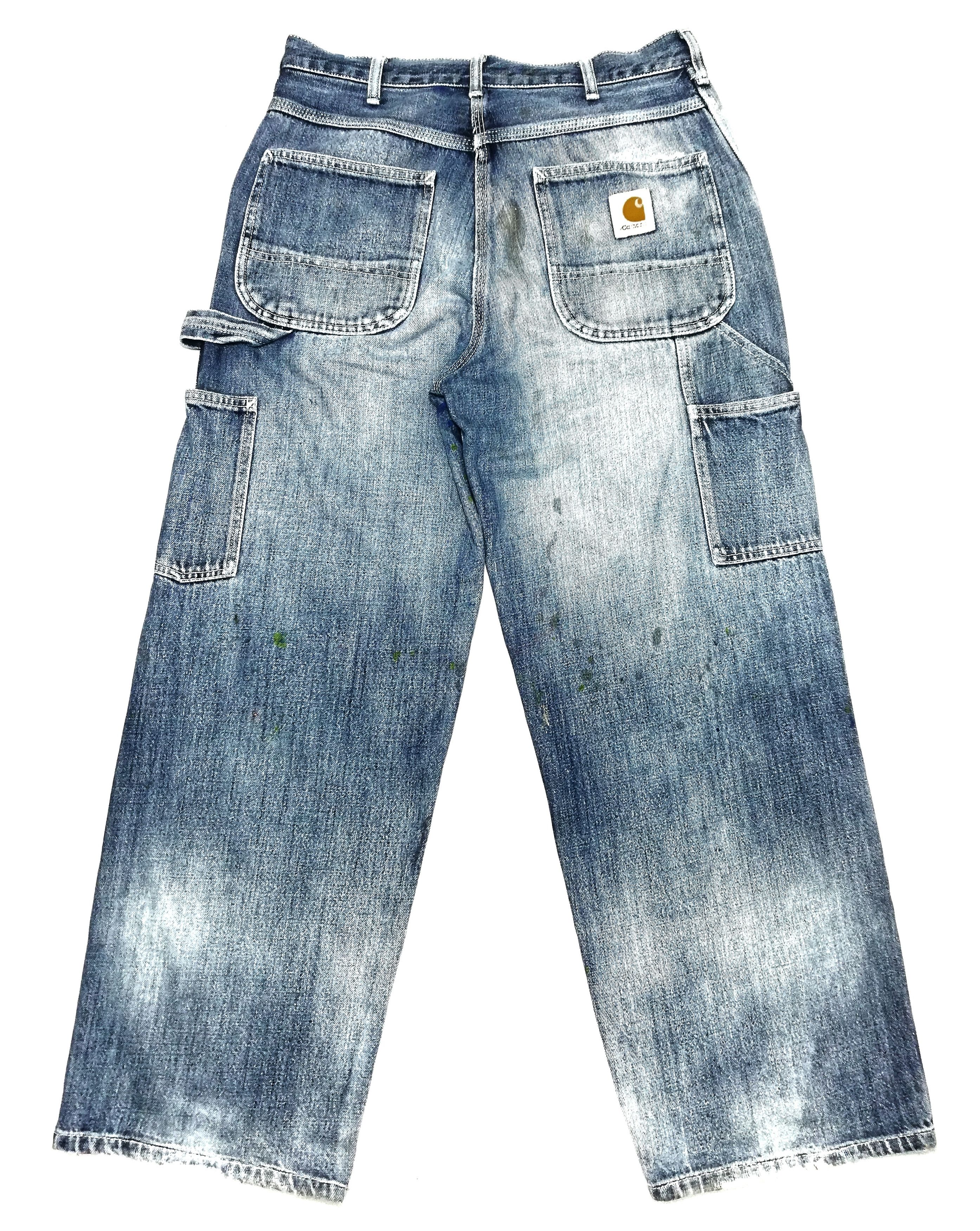 Carhartt × Carhartt Wip 🔥ICONIC Carhartt Distressed Paint Splatter Work Pants🔥 Size US 30 / EU 46 - 16 Thumbnail