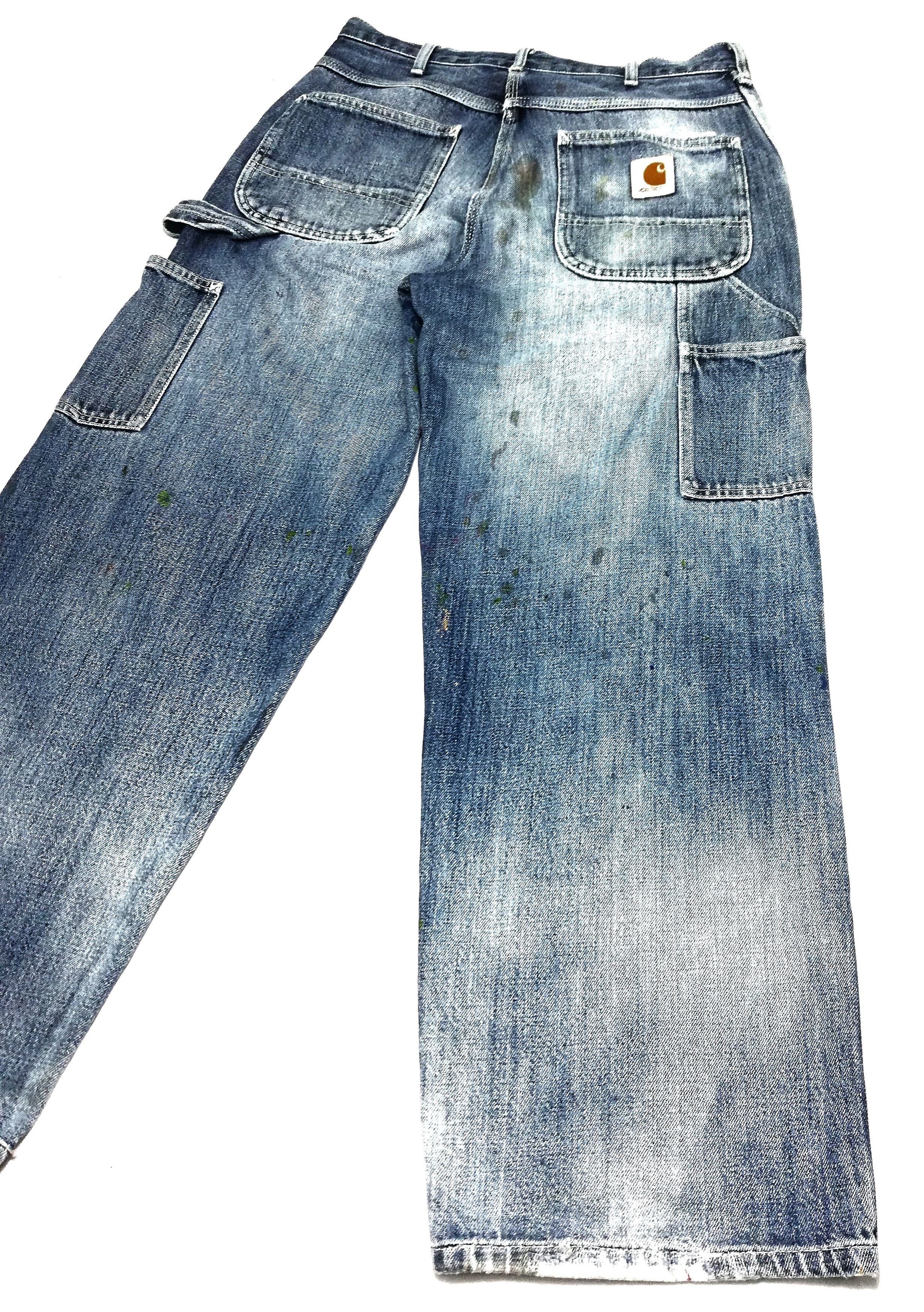 Carhartt × Carhartt Wip 🔥ICONIC Carhartt Distressed Paint Splatter Work Pants🔥 Size US 30 / EU 46 - 18 Thumbnail
