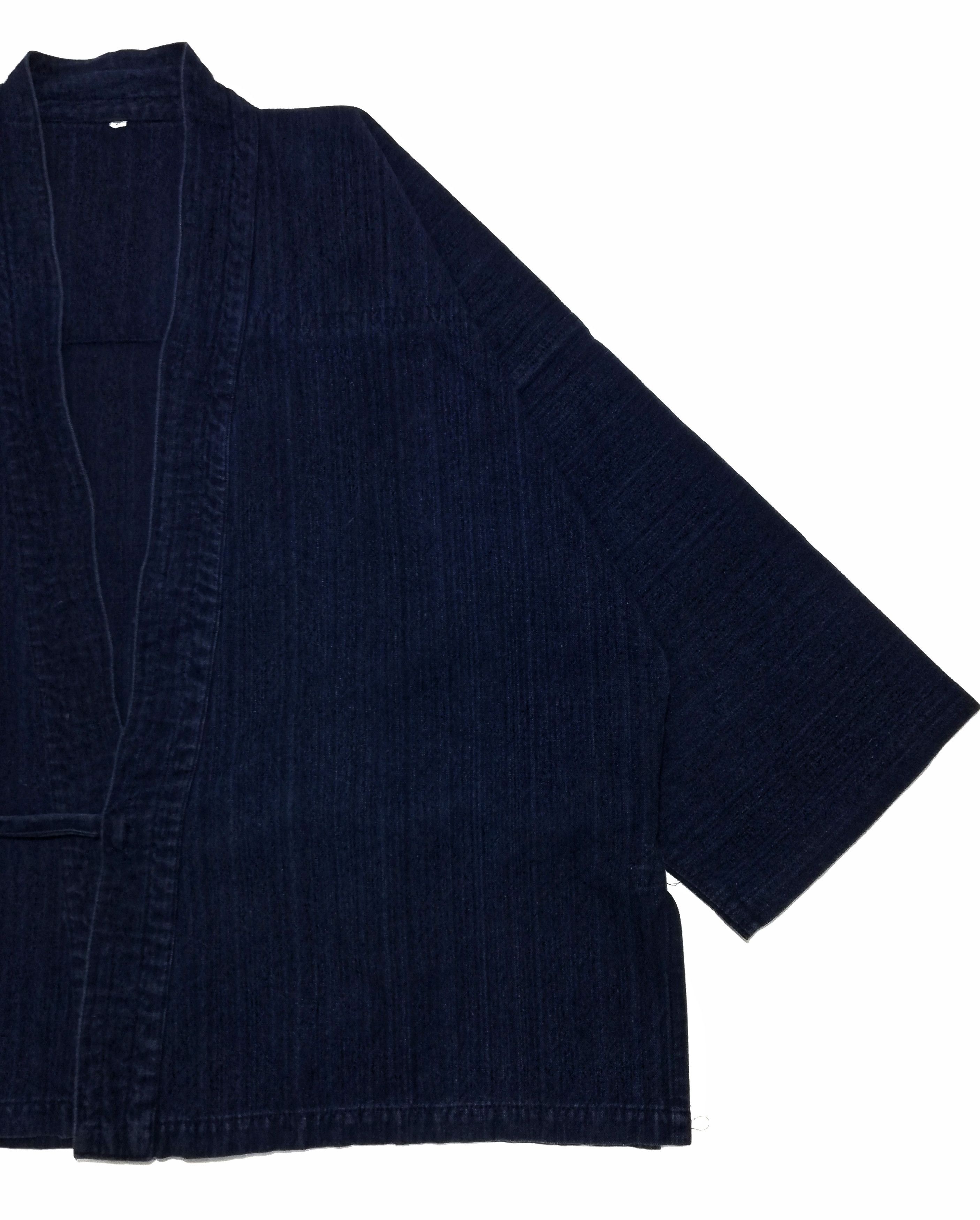Indigo × Japanese Brand 🔥Indigo Dyed Sashiko Noragi Kimono Visvim Style Design🔥 Size US M / EU 48-50 / 2 - 5 Thumbnail