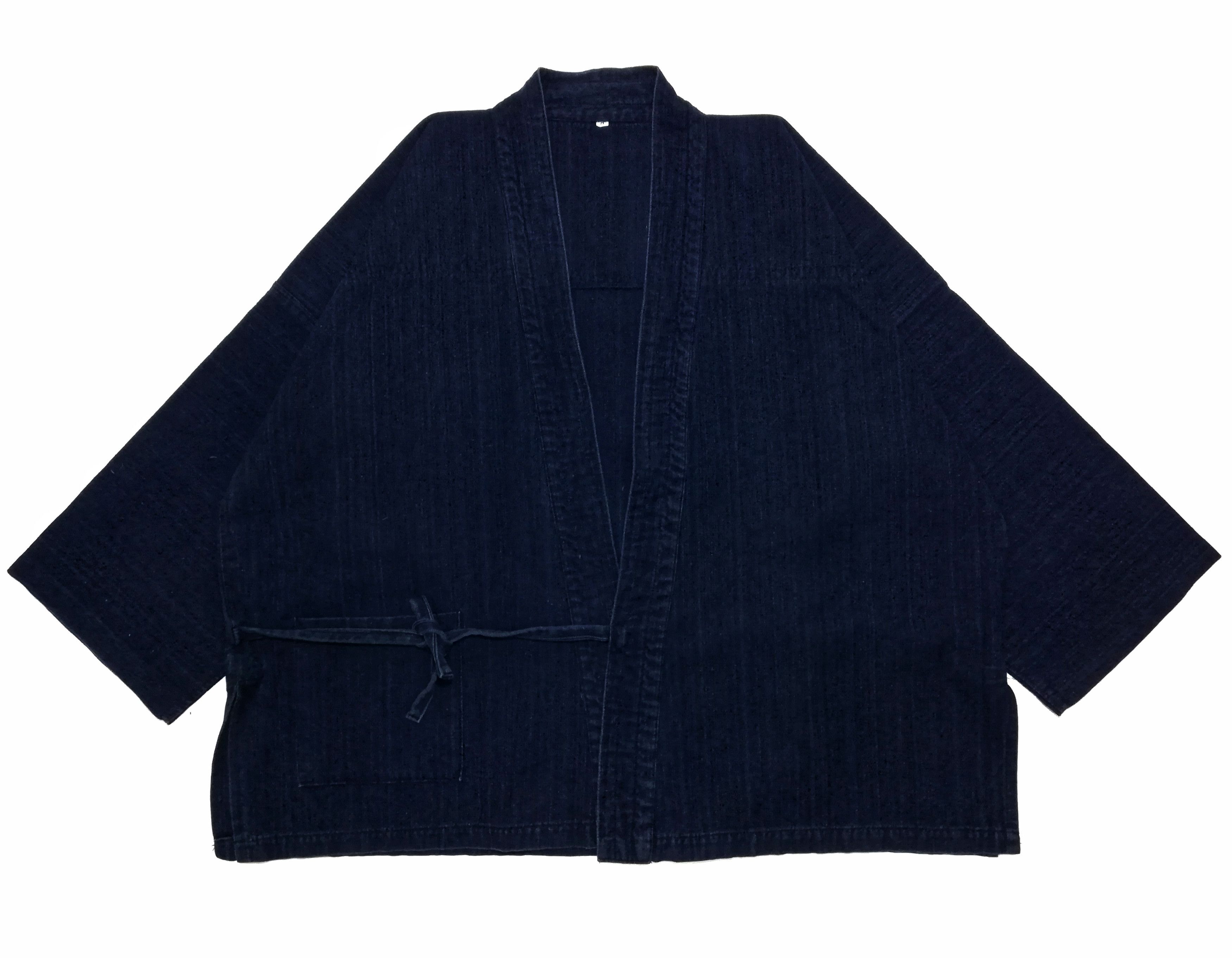 Indigo × Japanese Brand 🔥Indigo Dyed Sashiko Noragi Kimono Visvim Style Design🔥 Size US M / EU 48-50 / 2 - 2 Thumbnail