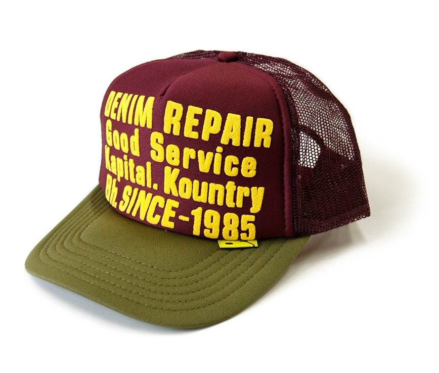 Kapital kapital DENIM REPAIR SERVICE PT 2TONE truck cap hat trucker Size ONE SIZE - 5 Thumbnail