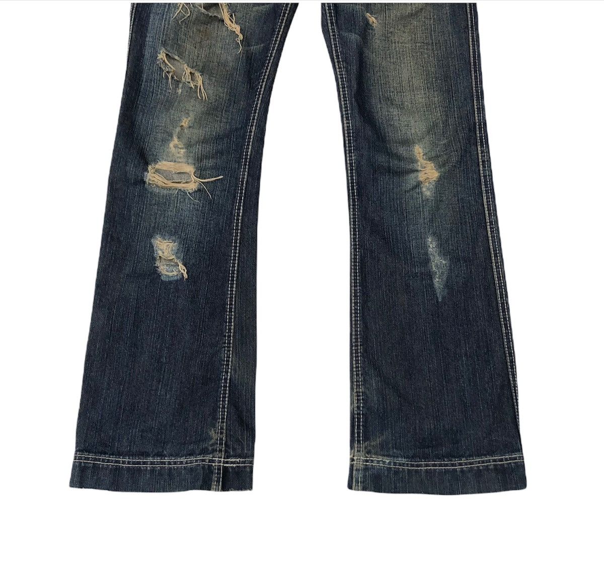 Japanese Brand 🔥Japanese Recyclage Distressed Flare Jeans🔥 Size US 31 - 4 Thumbnail
