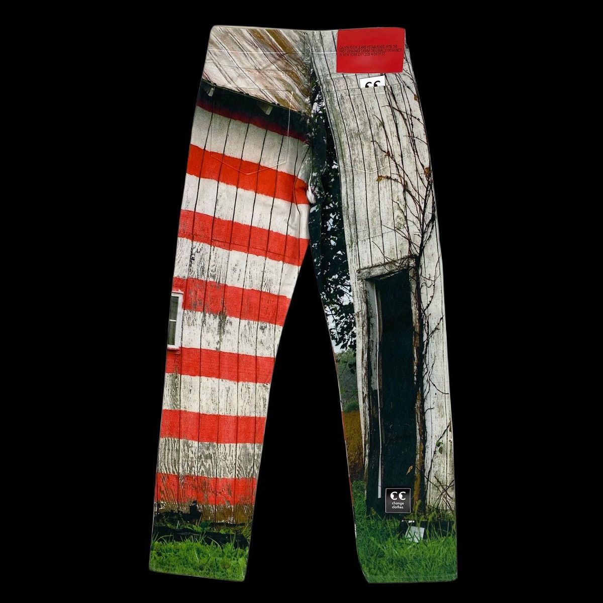 Calvin Klein 205W39NYC raf simons calvin klein est 1978 painted barn denim jeans Size US 30 / EU 46 - 2 Thumbnail