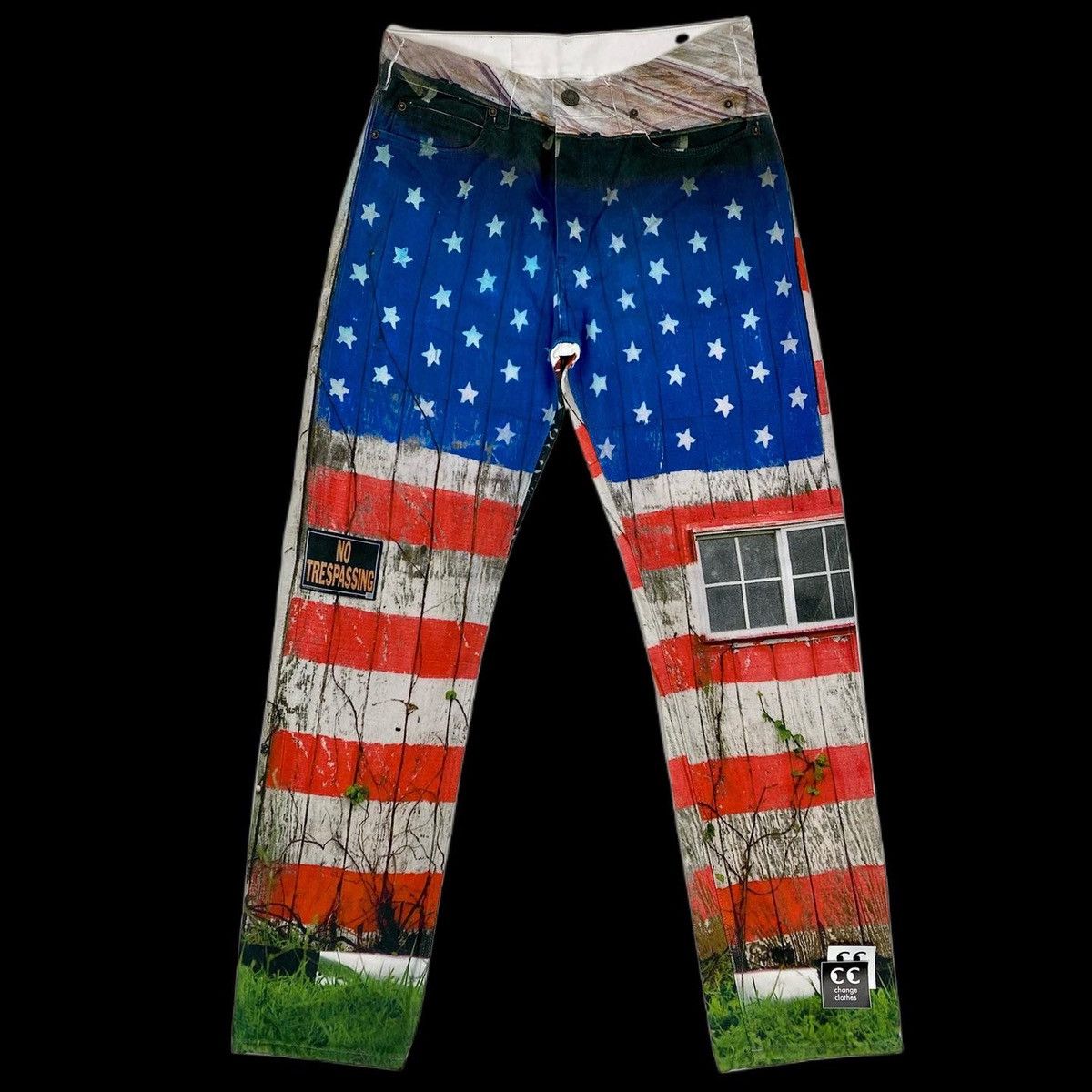 image of Calvin Klein 205W39Nyc x Raf Simons Calvin Klein Est 1978 Painted Barn Denim Jeans, Men's (Size 30)