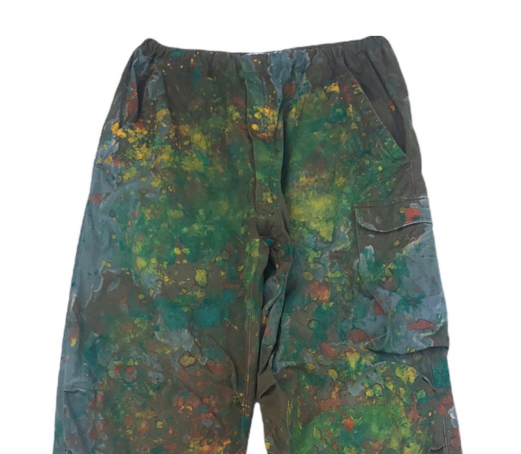 gomme 🔥Mega Rare 🔥Gomme Custom Painted“Forrest Gump”Cargo Pants Size US 33 - 3 Thumbnail