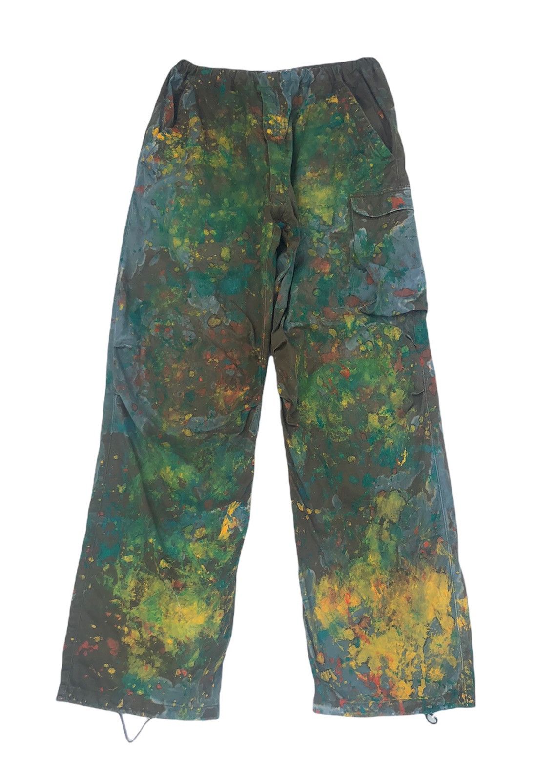 gomme 🔥Mega Rare 🔥Gomme Custom Painted“Forrest Gump”Cargo Pants Size US 33 - 1 Thumbnail