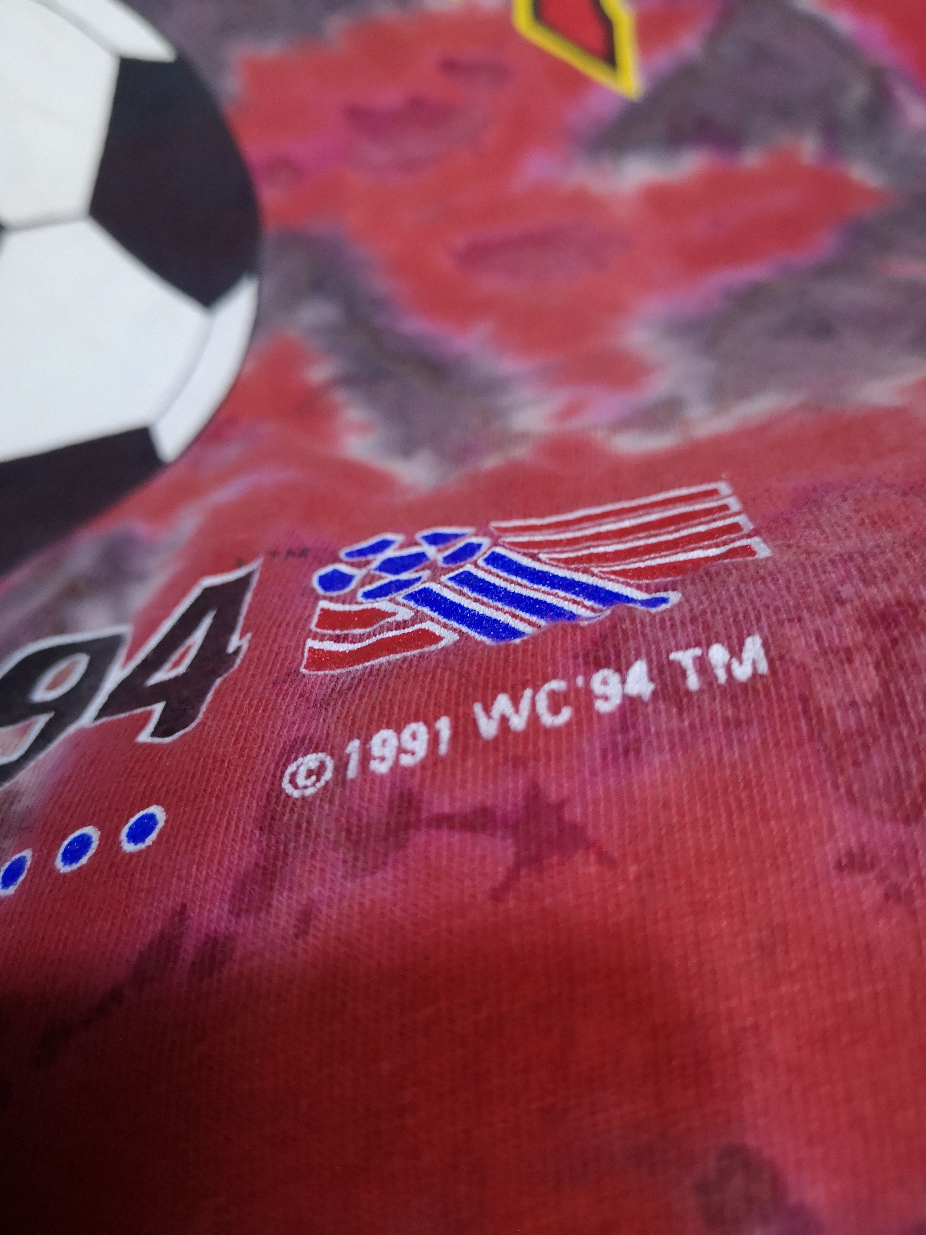 Vintage "WORLD CUP USA 1994" NICE VINTAGE TEE Size US XXL / EU 58 / 5 - 5 Thumbnail