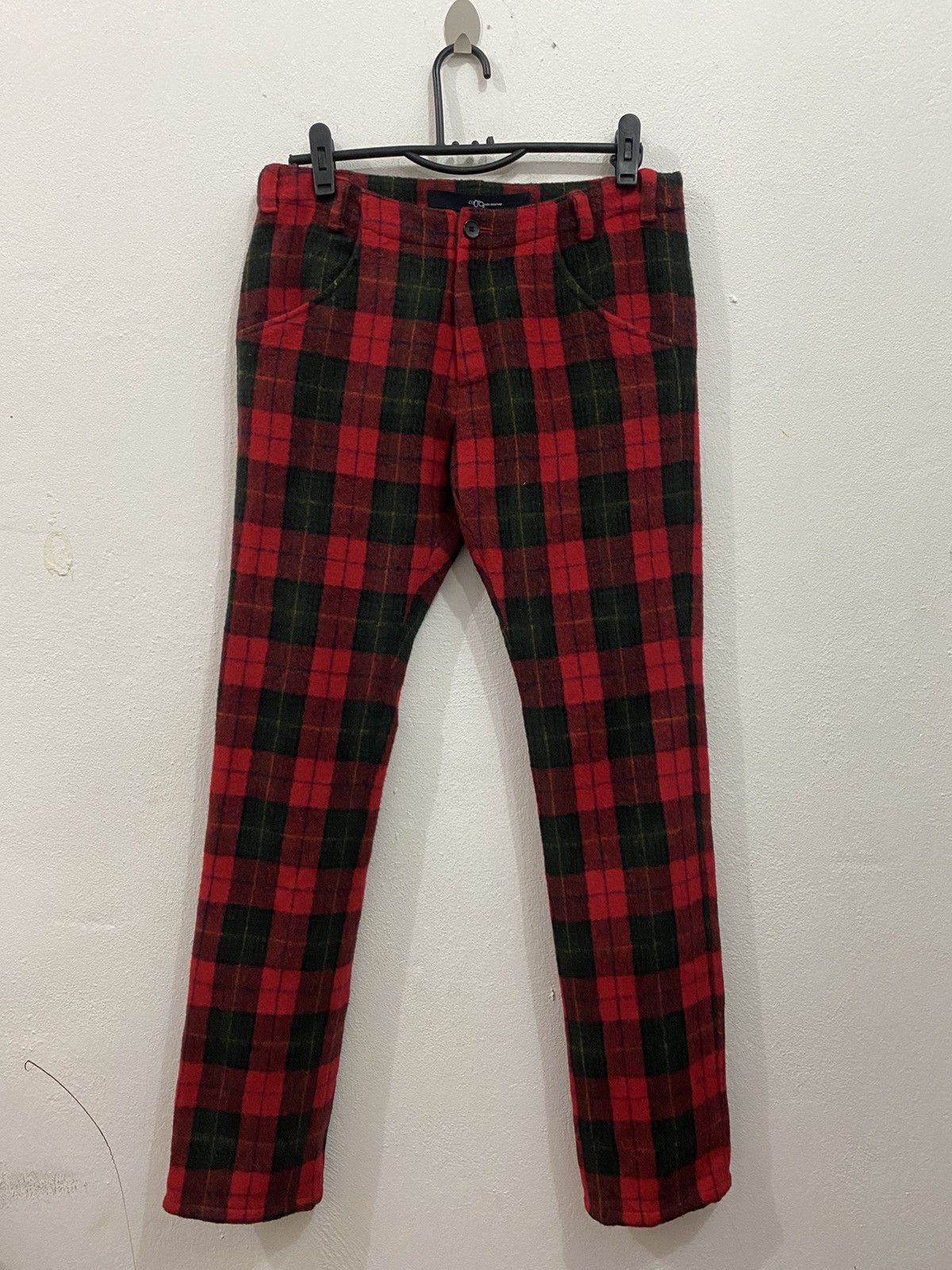 Japanese Brand NAKED BUNCH FLANNEL PANT WOOL FABRIC NICE DESIGN Size US 33 - 2 Thumbnail