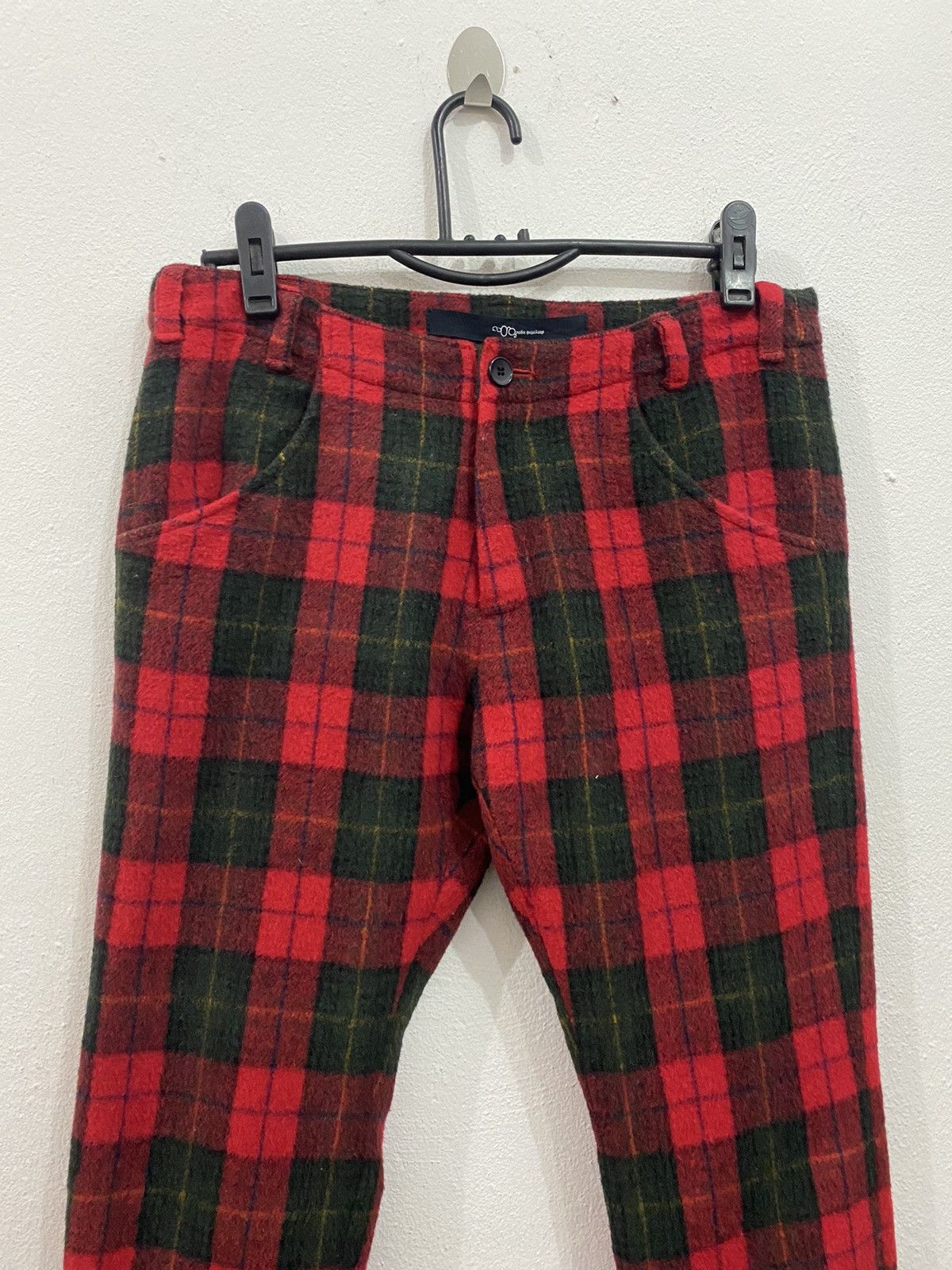 Japanese Brand NAKED BUNCH FLANNEL PANT WOOL FABRIC NICE DESIGN Size US 33 - 4 Thumbnail