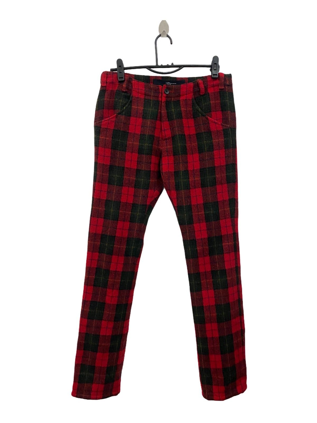 Japanese Brand NAKED BUNCH FLANNEL PANT WOOL FABRIC NICE DESIGN Size US 33 - 1 Thumbnail
