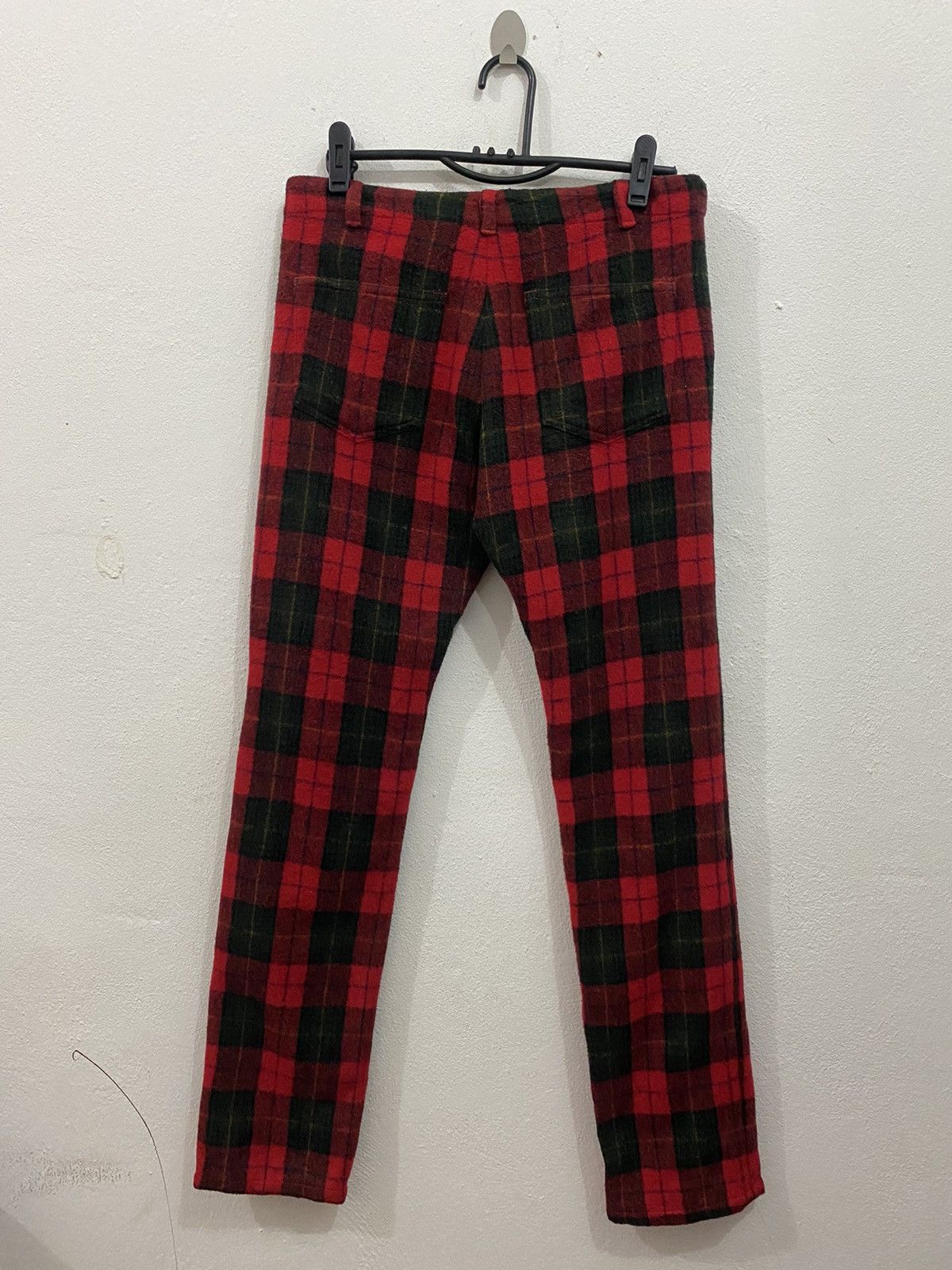 Japanese Brand NAKED BUNCH FLANNEL PANT WOOL FABRIC NICE DESIGN Size US 33 - 3 Thumbnail