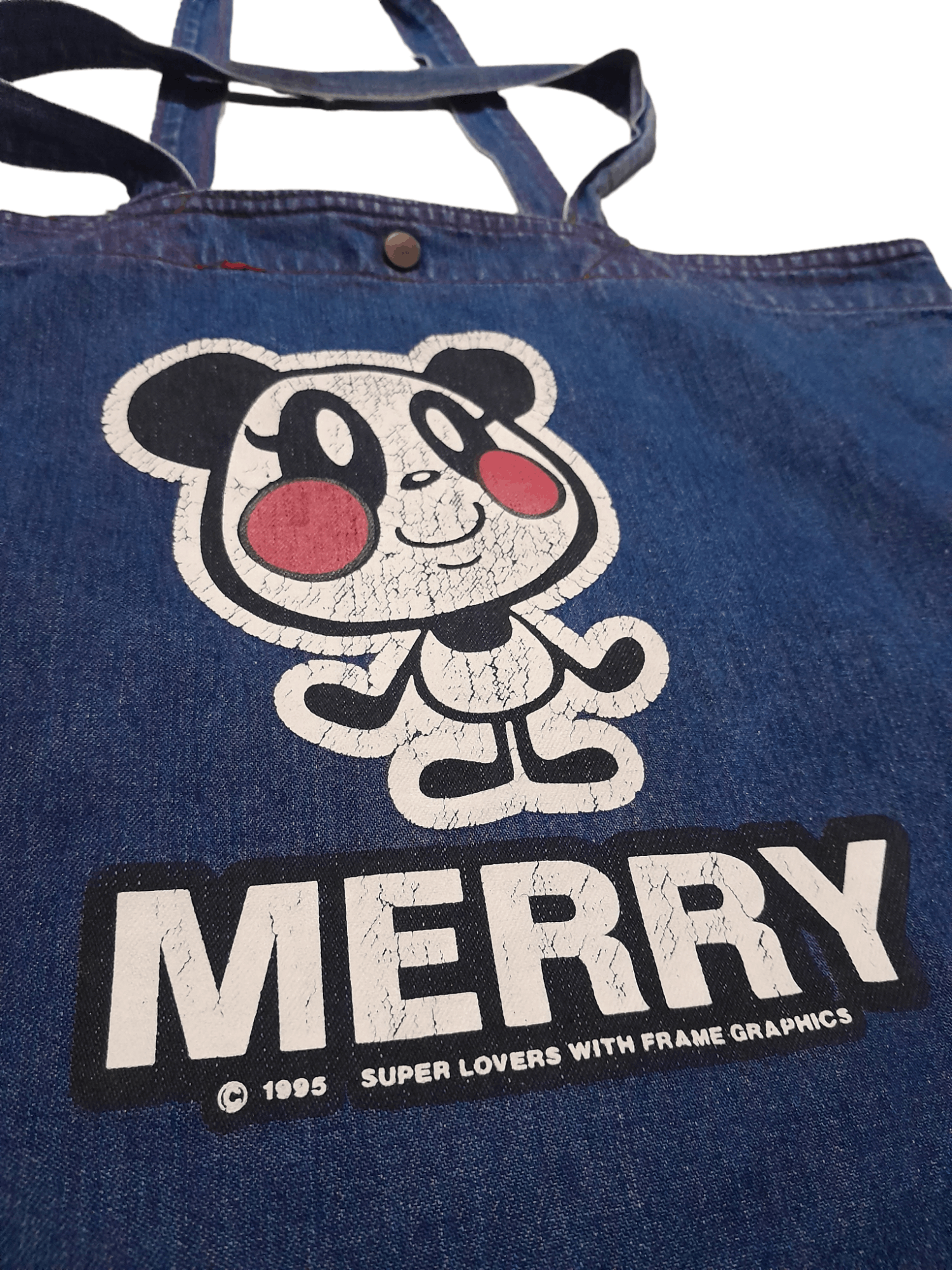 Anime 1995 Super Lovers x Anime Japan Denim Tote (E517) Size ONE SIZE - 2 Thumbnail