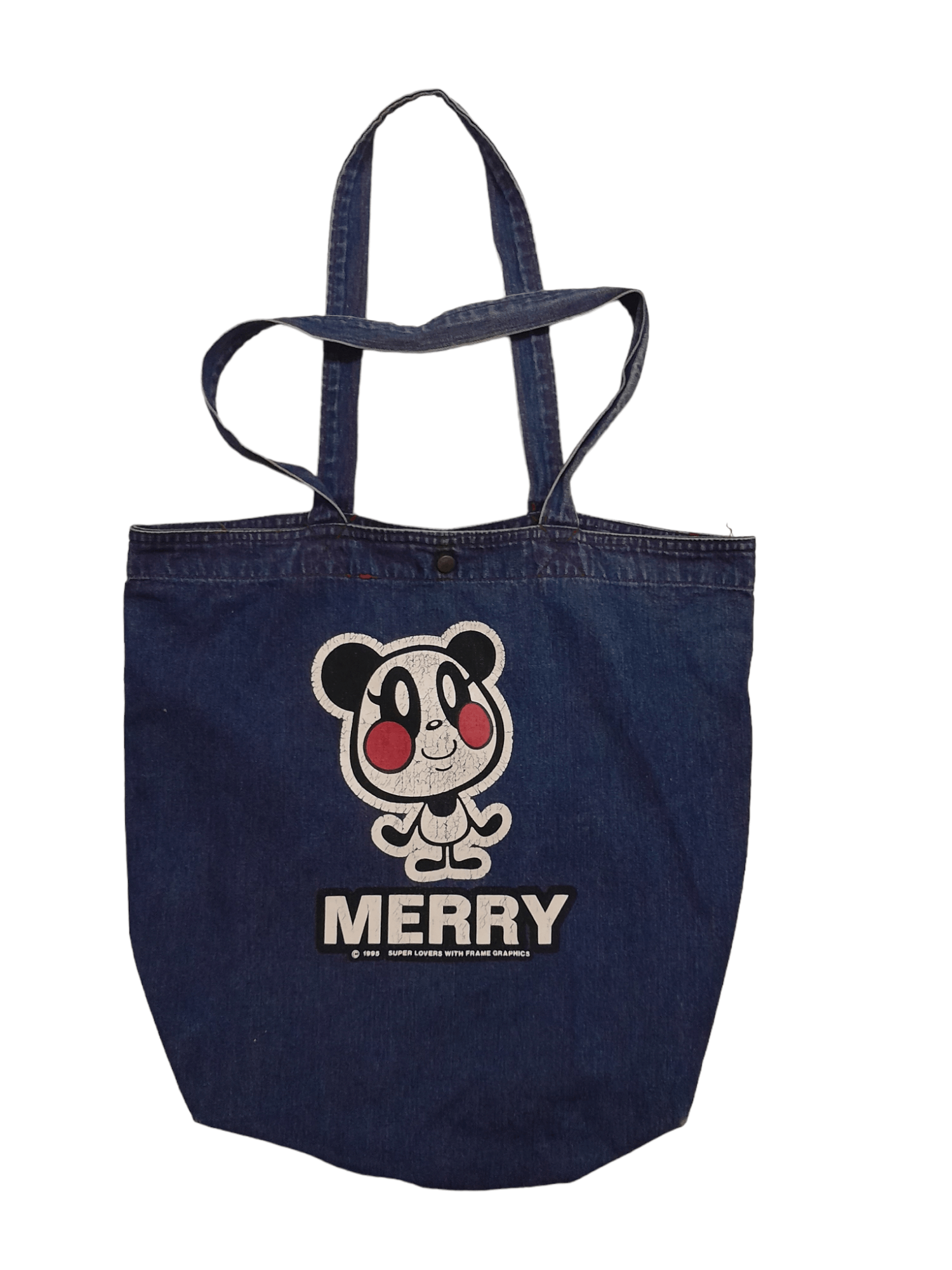 Anime 1995 Super Lovers x Anime Japan Denim Tote (E517) Size ONE SIZE - 1 Thumbnail
