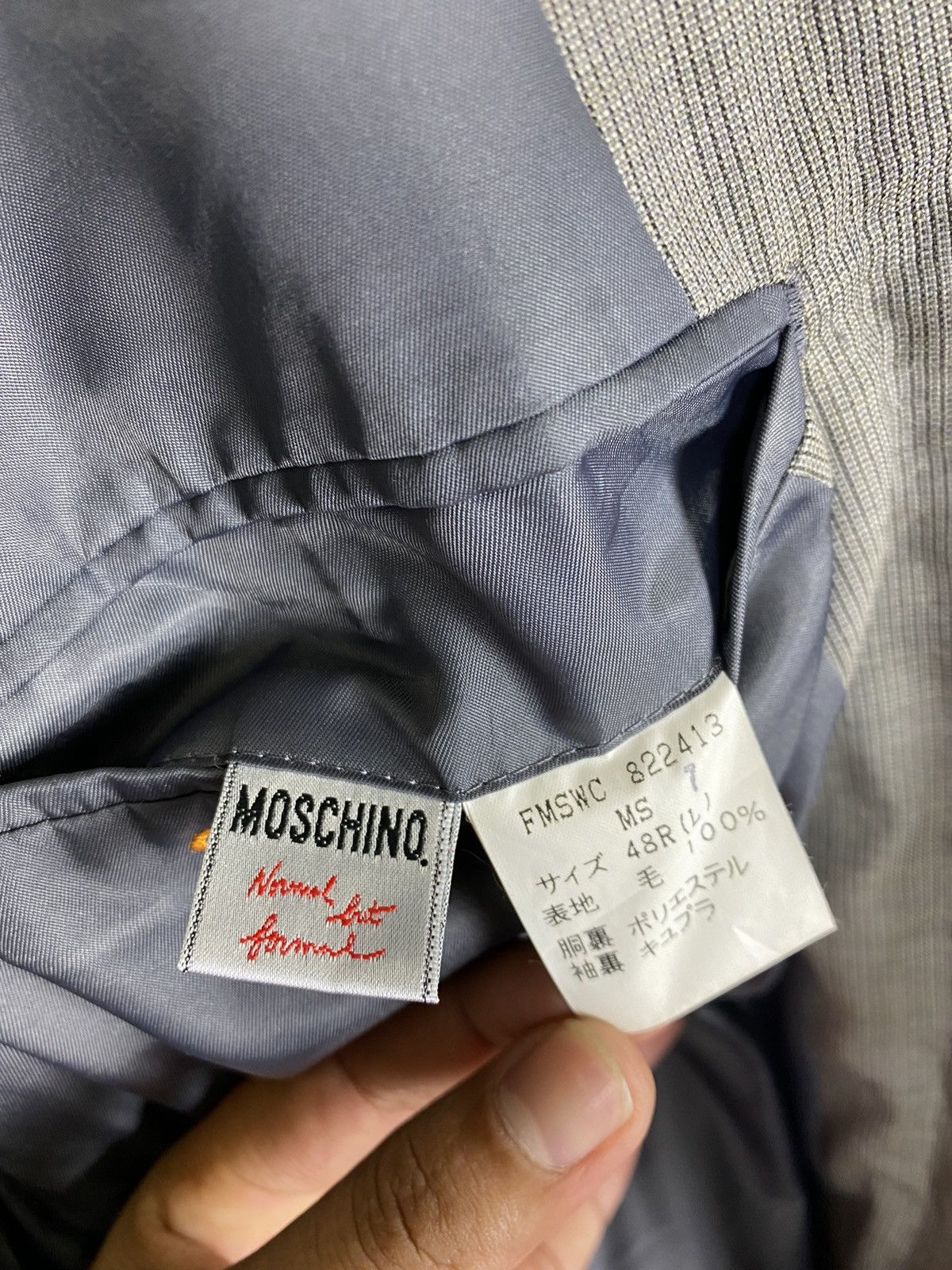 Moschino × Other Normal Cut Formal Blazer by Moschino- Medium Size Size US M / EU 48-50 / 2 - 9 Thumbnail