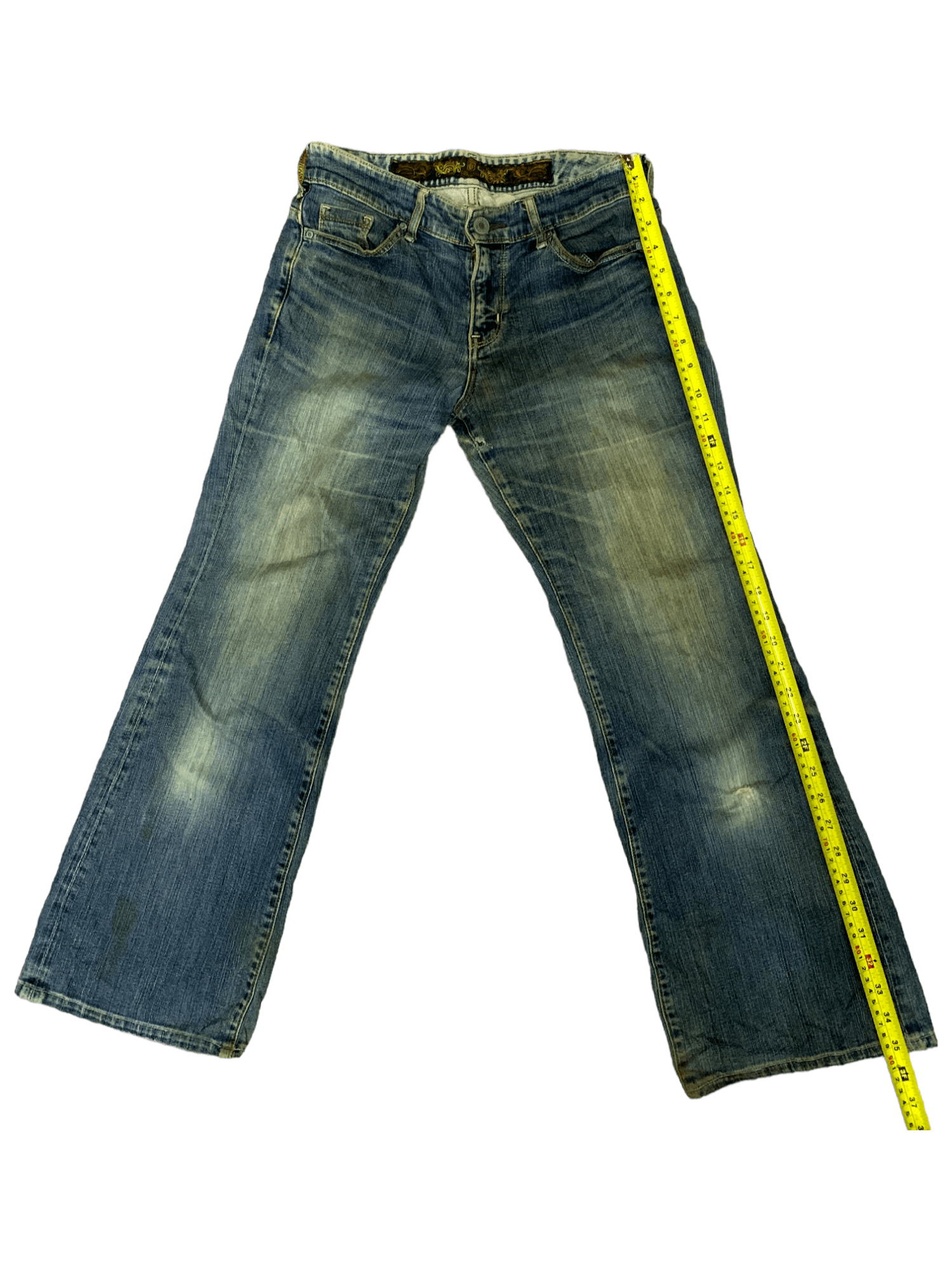Japanese Brand Vintage Japanese Brand Mud Wash Flare Jeans Size US 28 / EU 44 - 9 Thumbnail