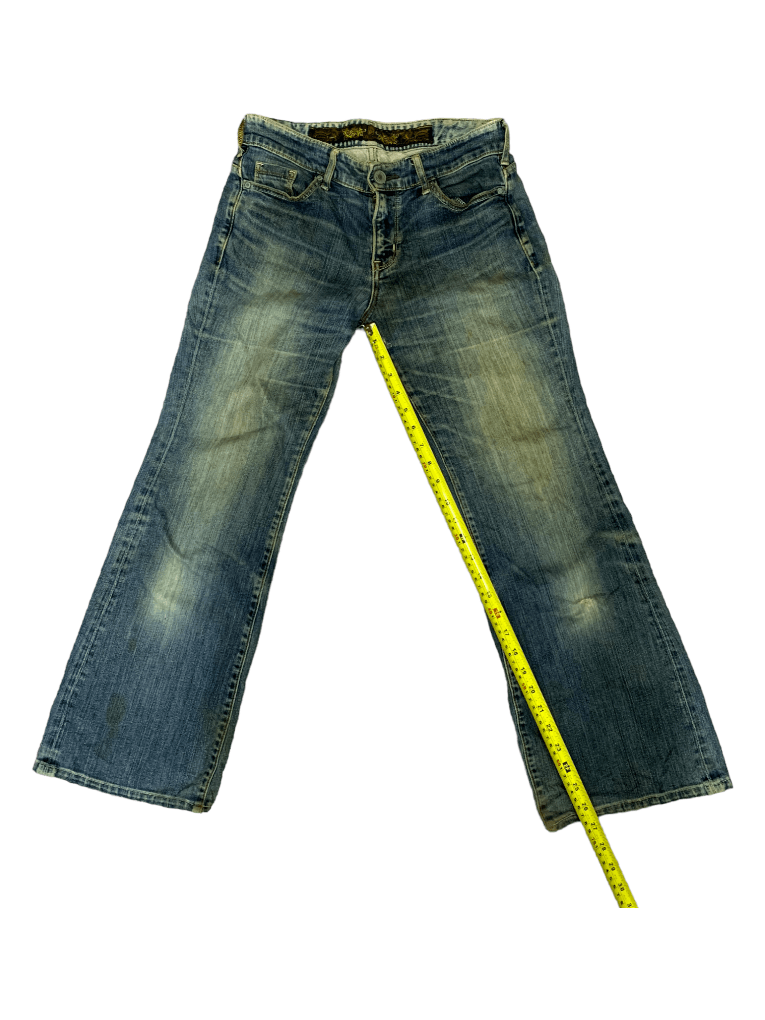 Japanese Brand Vintage Japanese Brand Mud Wash Flare Jeans Size US 28 / EU 44 - 11 Thumbnail