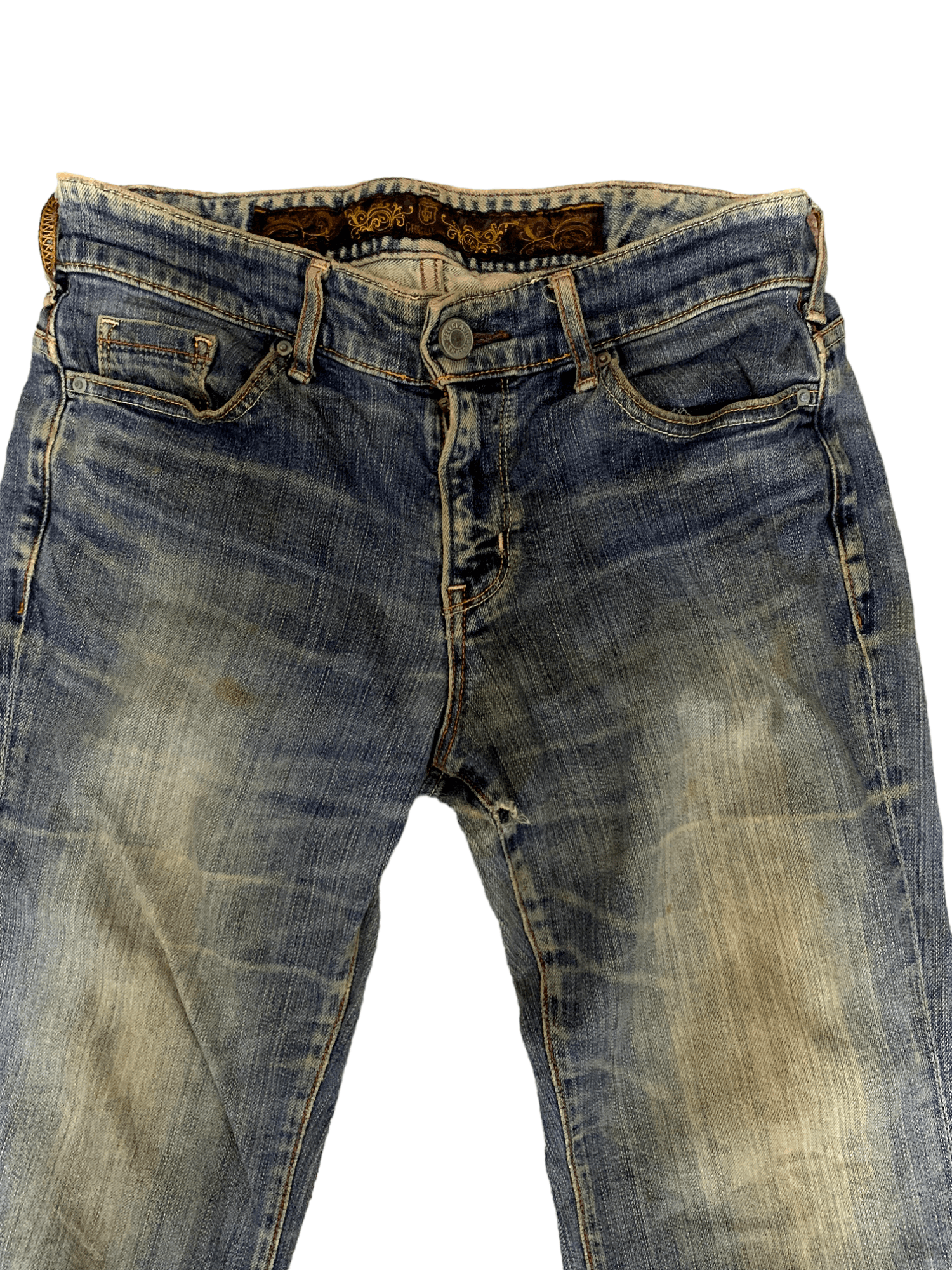 Japanese Brand Vintage Japanese Brand Mud Wash Flare Jeans Size US 28 / EU 44 - 5 Thumbnail