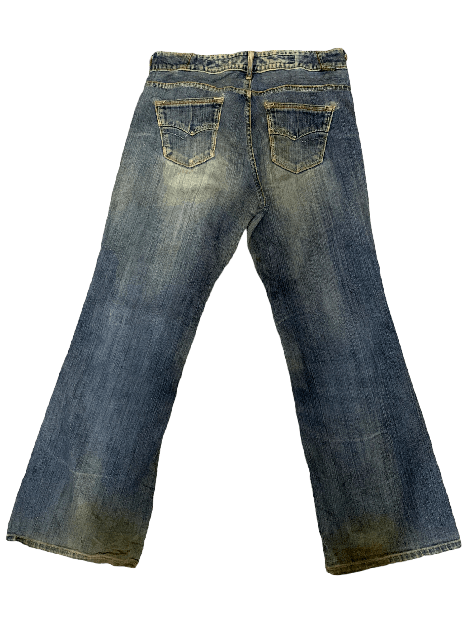 Japanese Brand Vintage Japanese Brand Mud Wash Flare Jeans Size US 28 / EU 44 - 2 Thumbnail