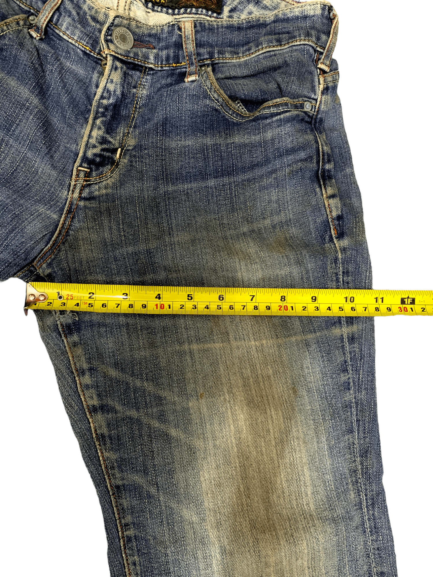 Japanese Brand Vintage Japanese Brand Mud Wash Flare Jeans Size US 28 / EU 44 - 12 Thumbnail