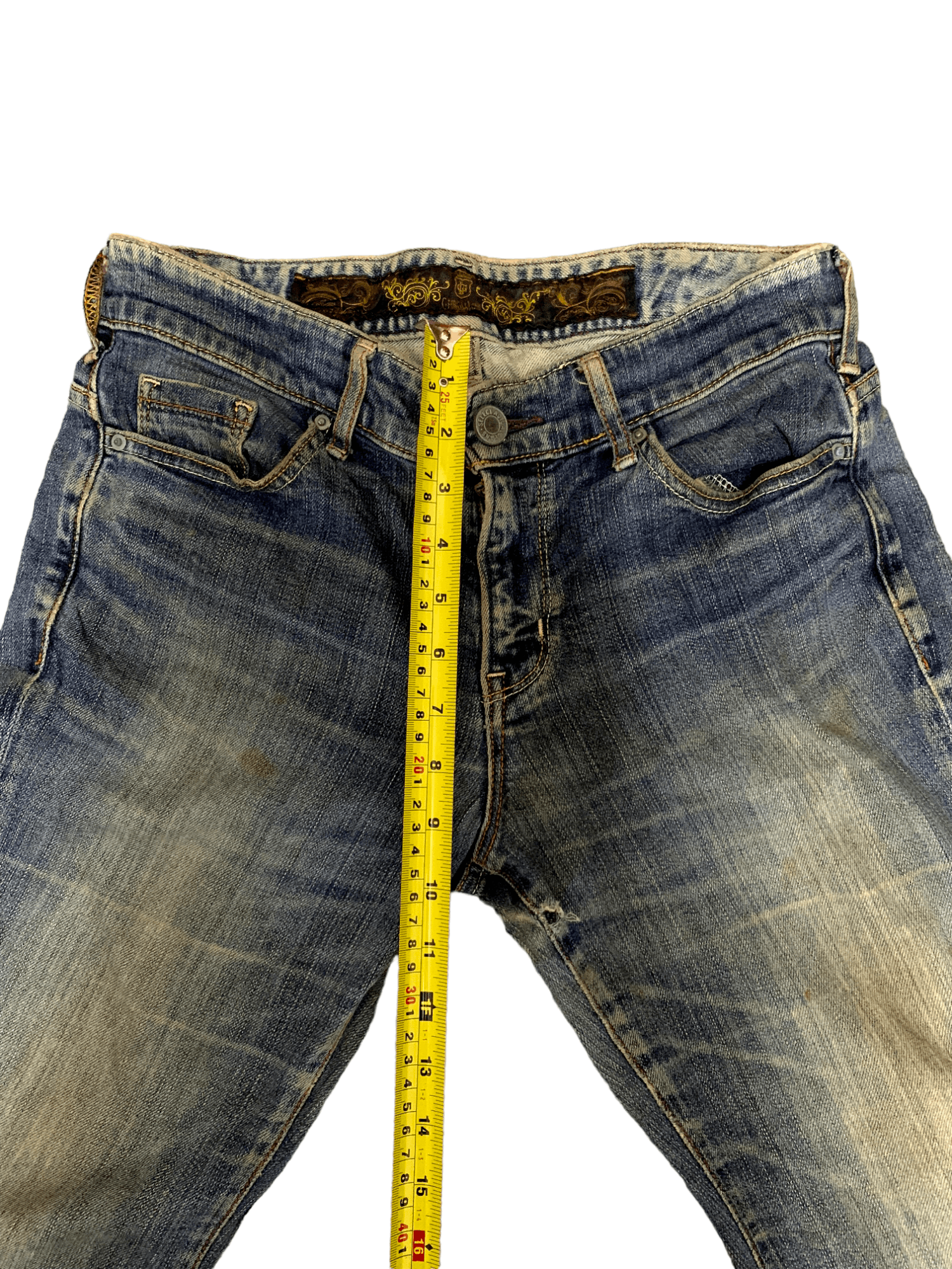 Japanese Brand Vintage Japanese Brand Mud Wash Flare Jeans Size US 28 / EU 44 - 10 Thumbnail