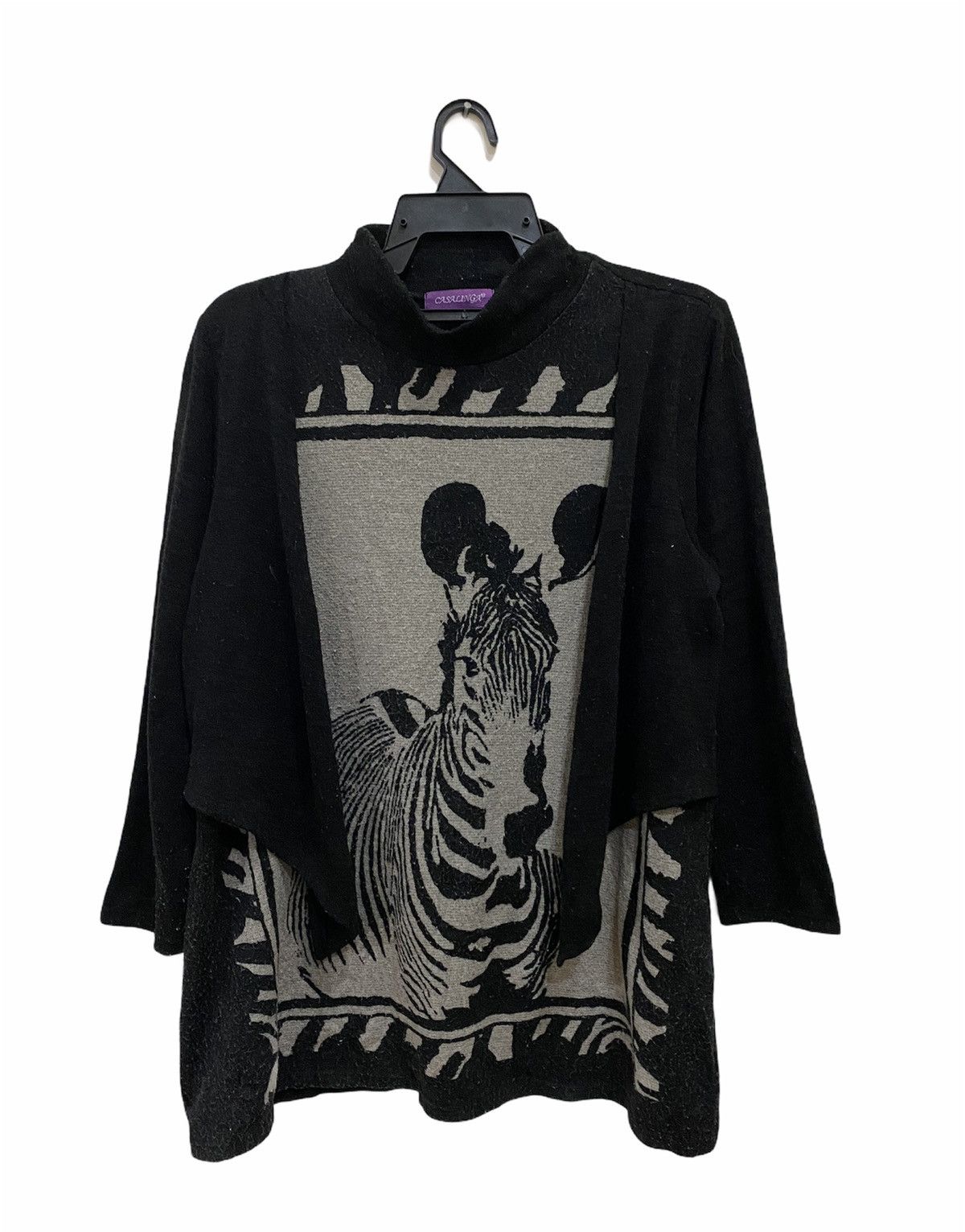 Japanese Brand Zebra Fleece Photo by Casalinga Size US L / EU 52-54 / 3 - 1 Thumbnail