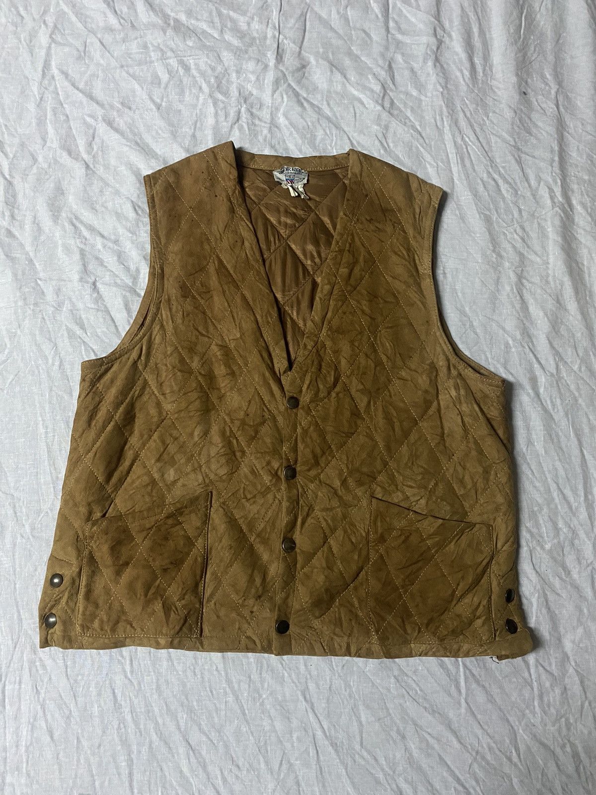 Leather MORETTI MADE IN ITALY GENUINE LEATHER VEST Size US M / EU 48-50 / 2 - 1 Thumbnail