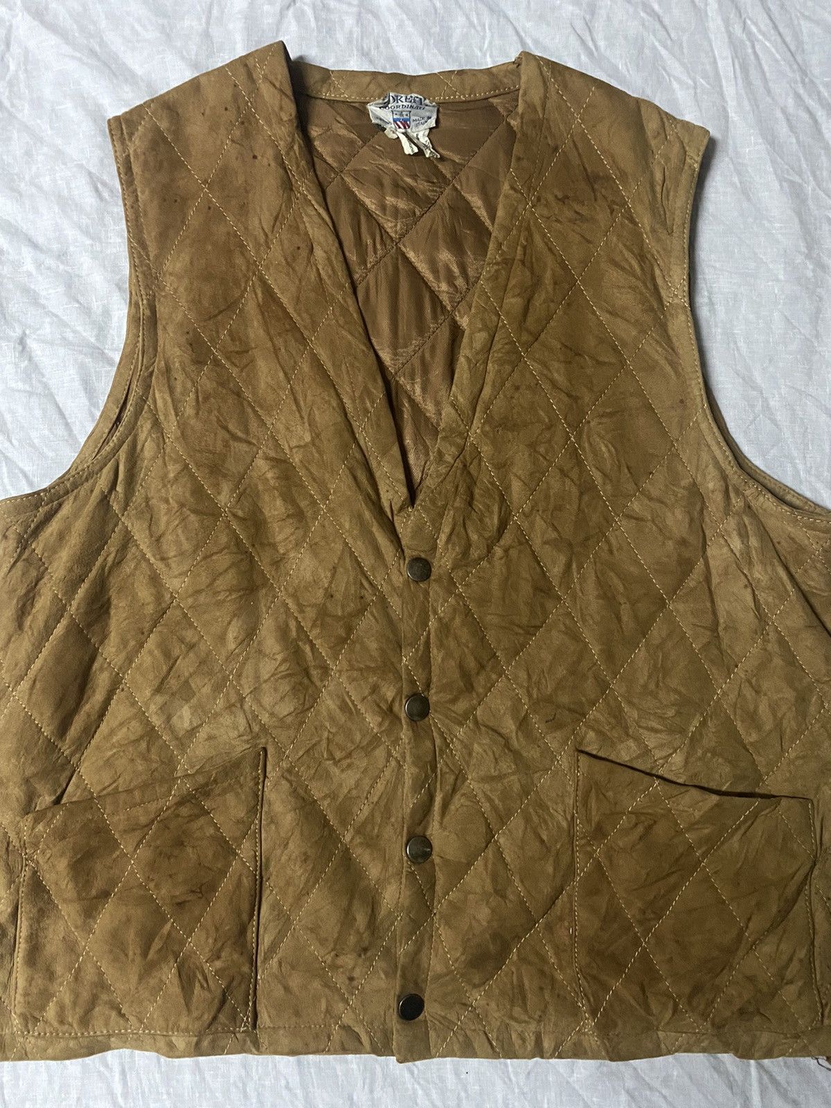 Leather MORETTI MADE IN ITALY GENUINE LEATHER VEST Size US M / EU 48-50 / 2 - 4 Thumbnail