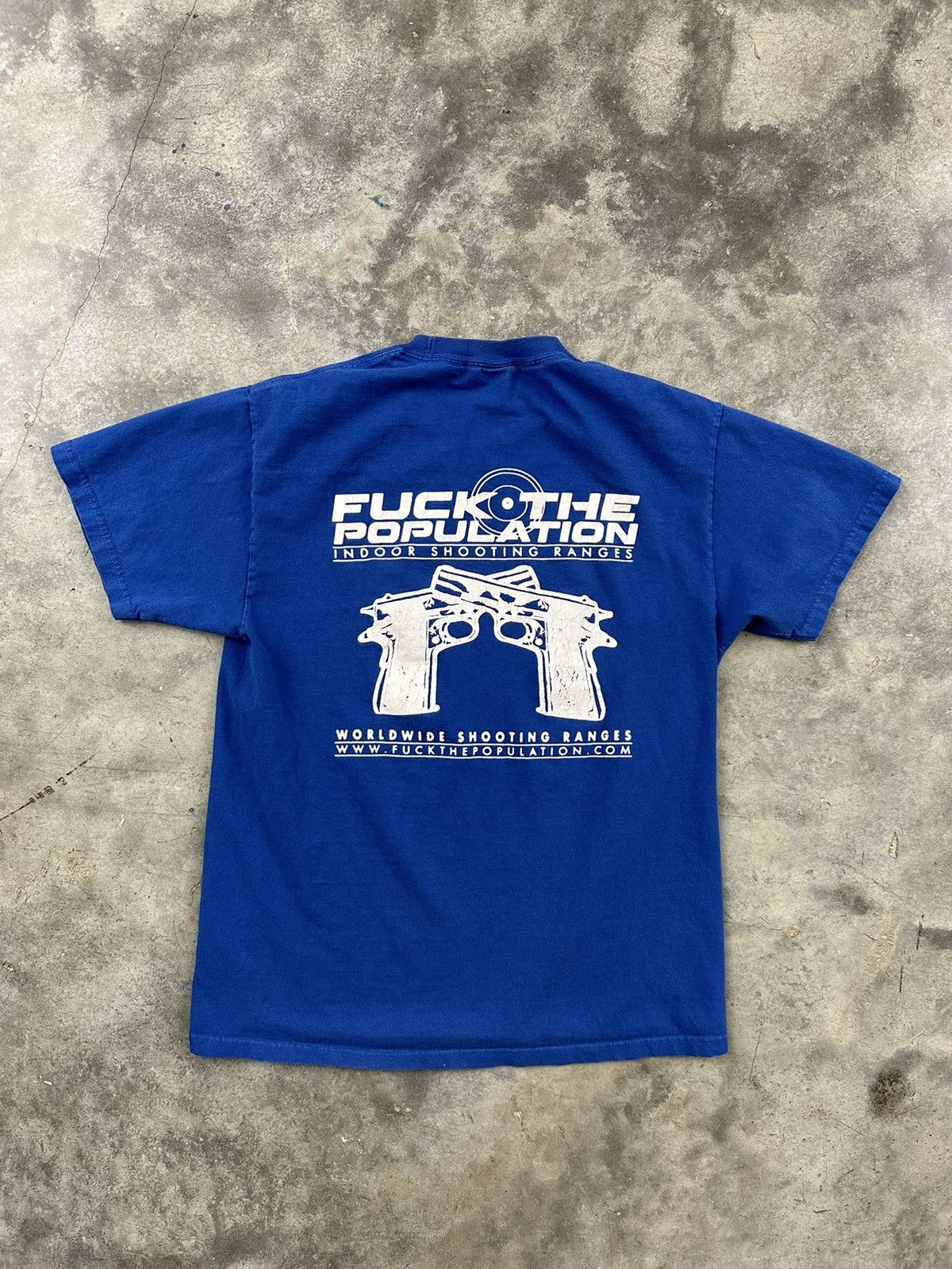 Fuck The Population Fuck The Population Indoor Shooting Range Tee Blue Sz. Large Size US L / EU 52-54 / 3 - 1 Thumbnail