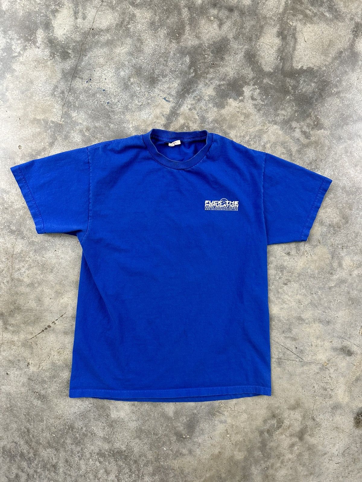 Fuck The Population Fuck The Population Indoor Shooting Range Tee Blue Sz. Large Size US L / EU 52-54 / 3 - 3 Thumbnail