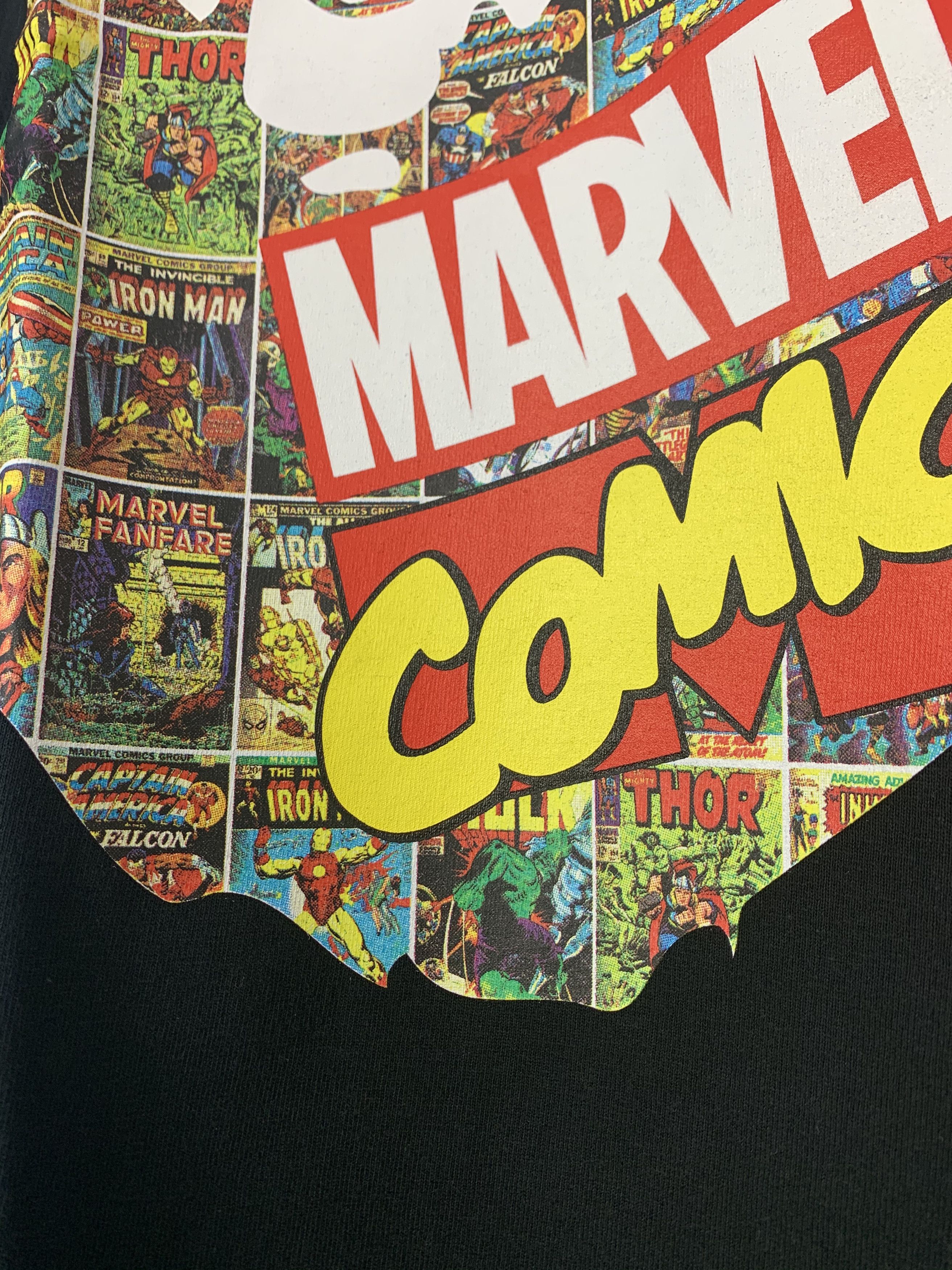 Bape × Marvel Comics Bape Marvel Comics Ape Head Tee Shirt Black Large Size US L / EU 52-54 / 3 - 6 Thumbnail