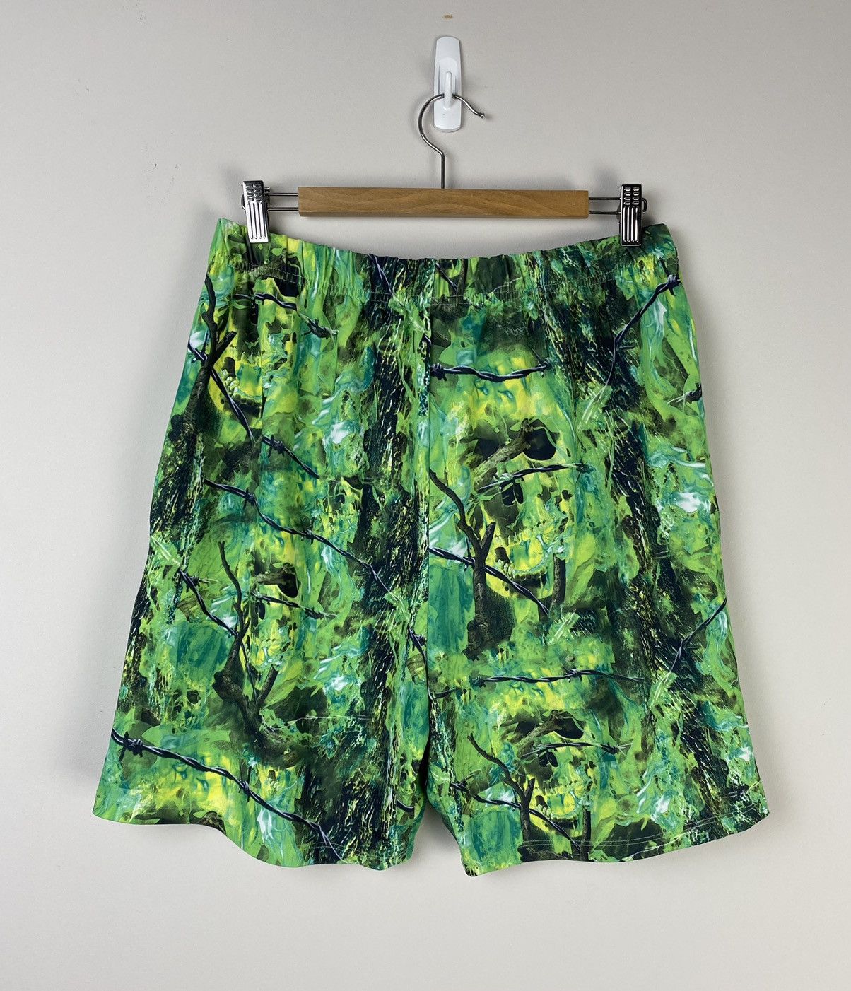 Warren Lotas Warren Lotas Hell Camo Flame Shorts Green Large | Grailed