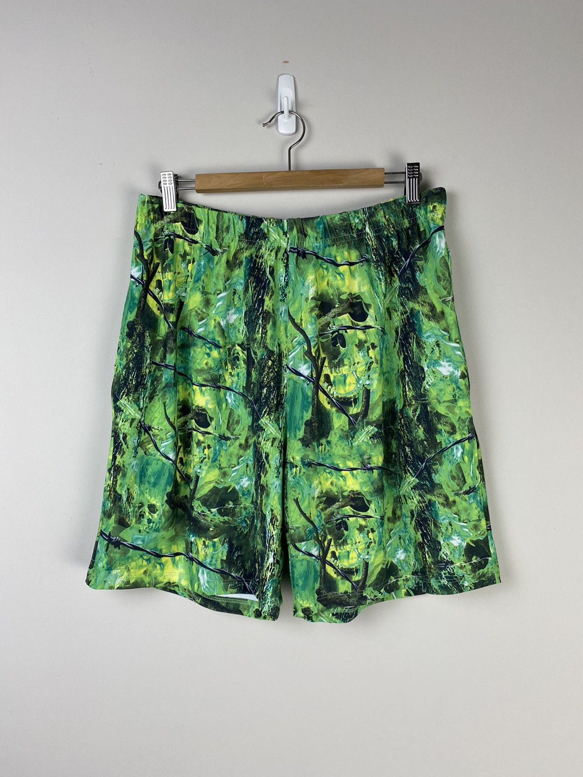Warren Lotas Warren Lotas Hell Camo Flame Shorts Green Large Size US 32 / EU 48 - 7 Thumbnail