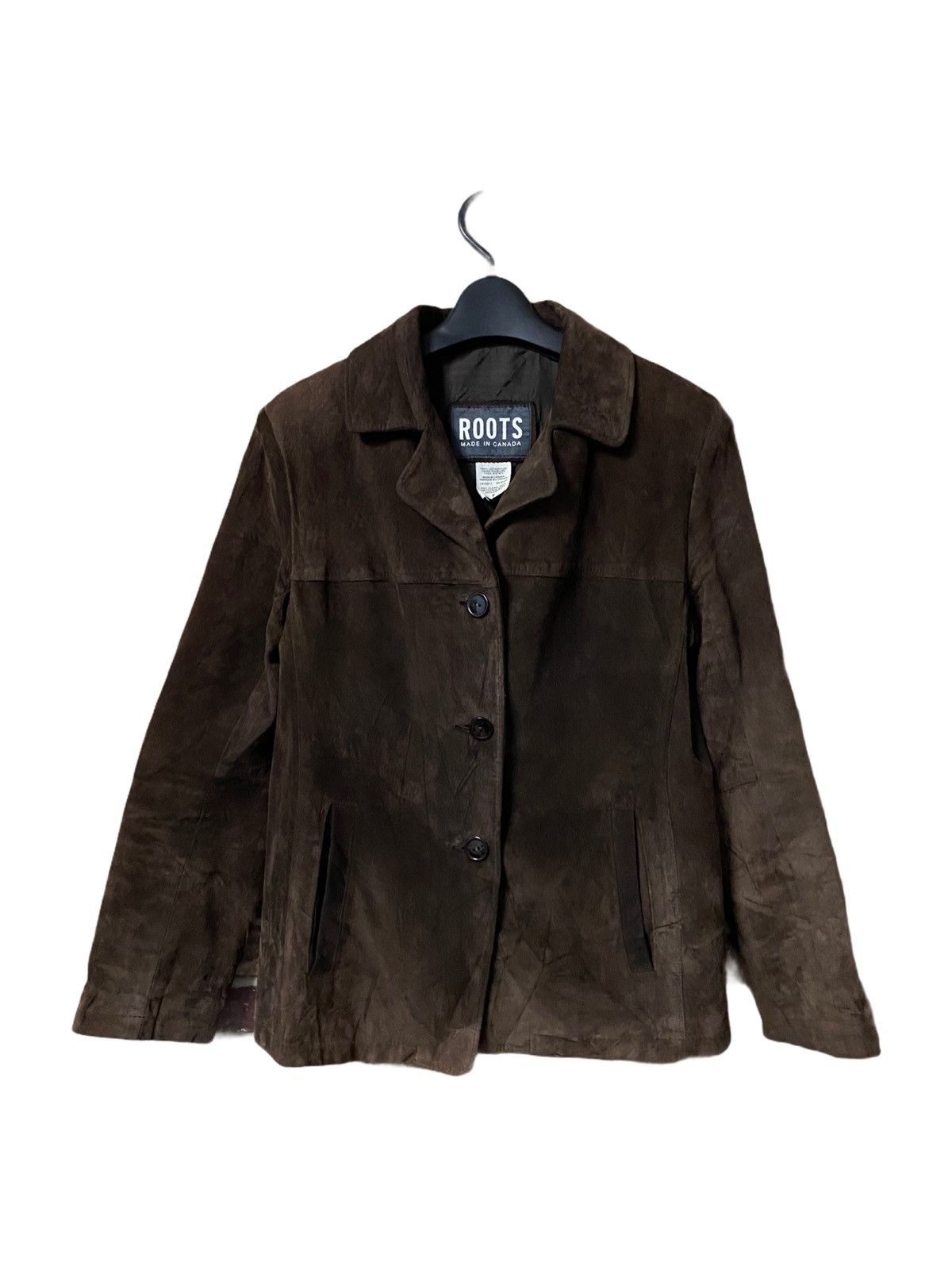 image of Roots Made In Canada Leather Jacket-Gk150 in Brown Leather, Men's (Size Medium)