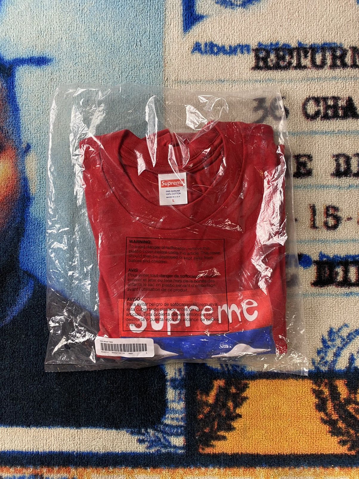 Supreme 2020 Supreme Sailboat Tee Shirt Red Large Size US L / EU 52-54 / 3 - 7 Thumbnail
