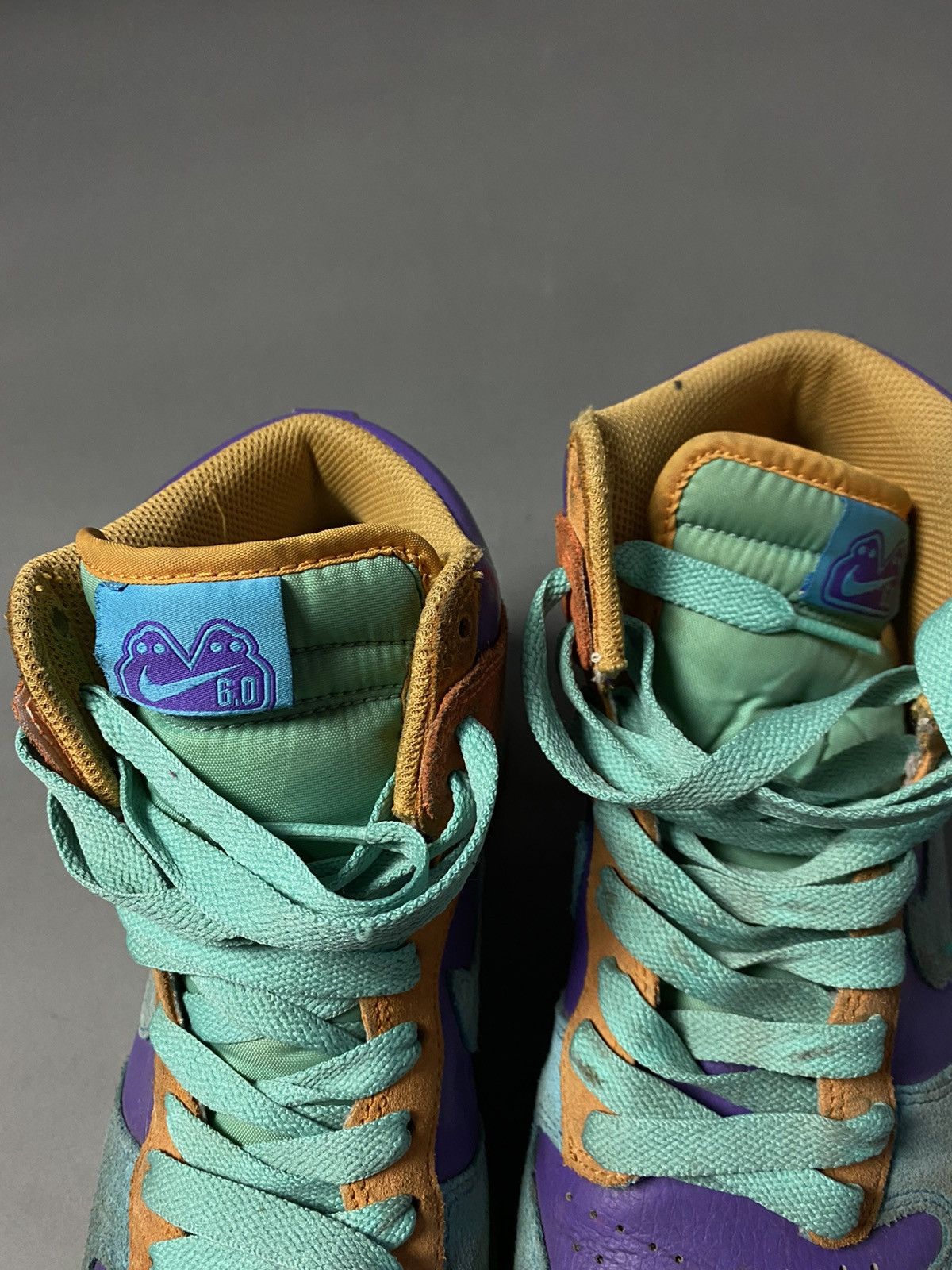 Nike Vintage Nike Dunk High 6.0 'Pure Purple Cyan Coral' Size US 6.5 / EU 39-40 - 6 Thumbnail