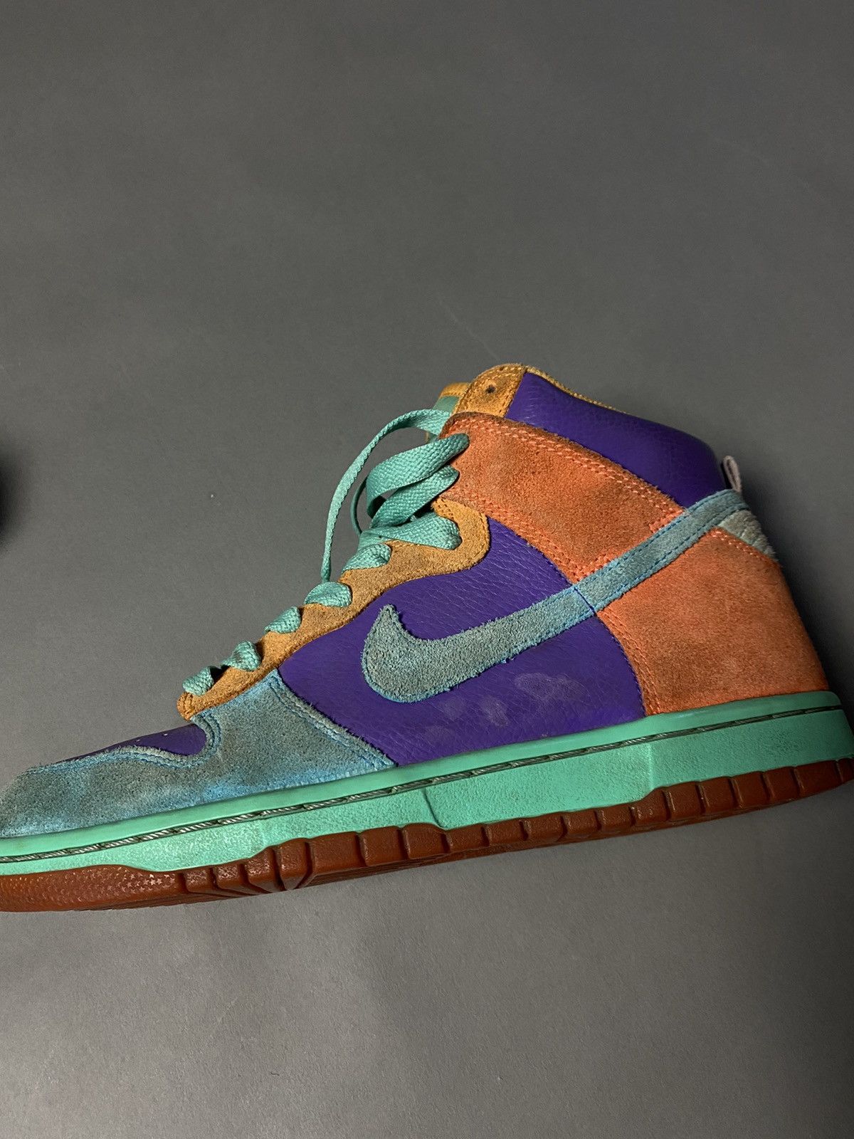 Nike Vintage Nike Dunk High 6.0 'Pure Purple Cyan Coral' Size US 6.5 / EU 39-40 - 2 Thumbnail