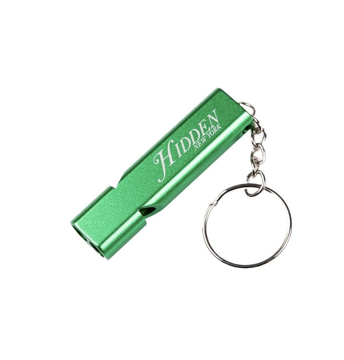 image of Hidden Ny Whistle Keychain in Green, Men's