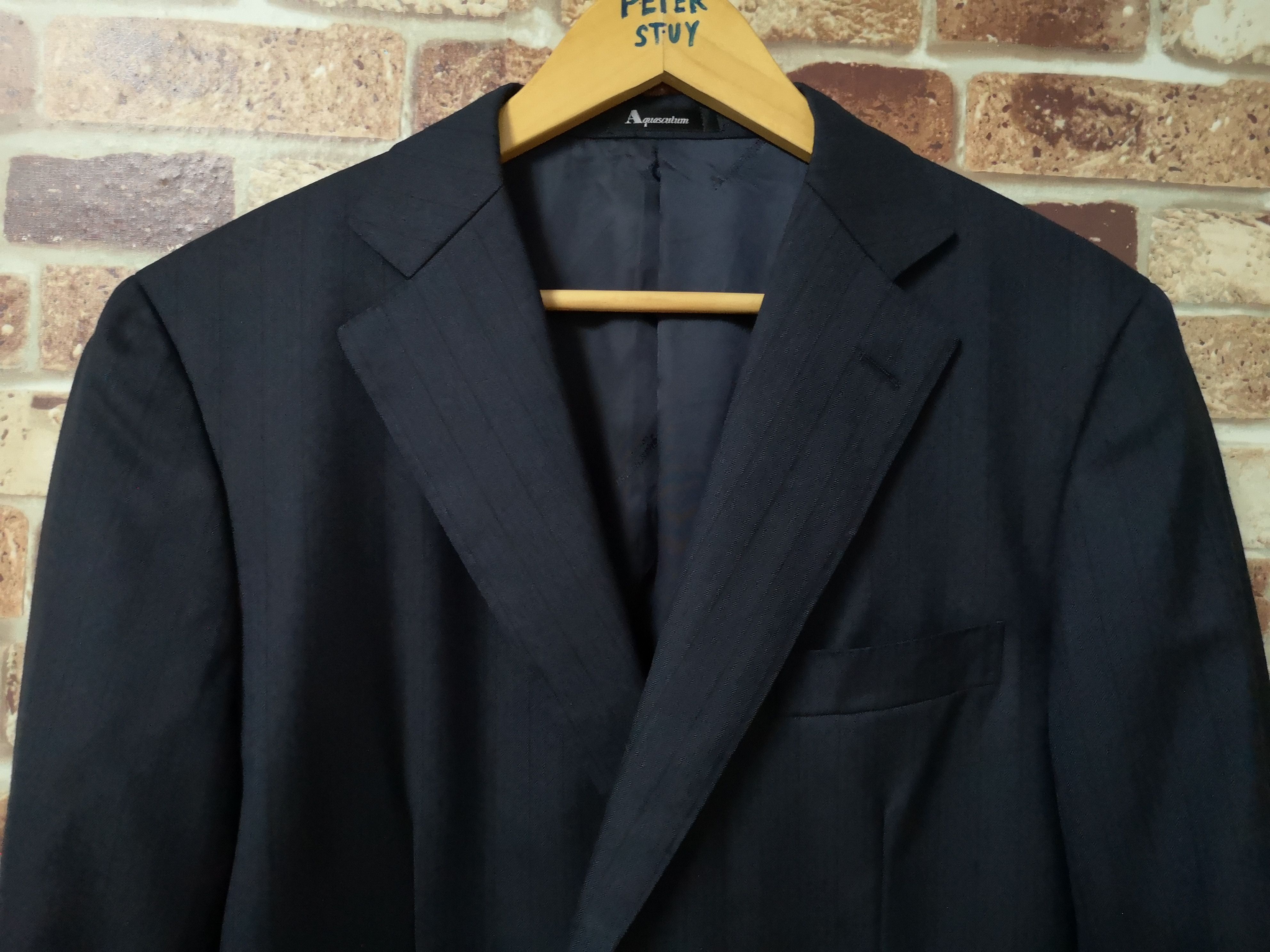 Aquascutum × Other DARK BLUE FORMAL BLAZER Size 44R - 2 Thumbnail