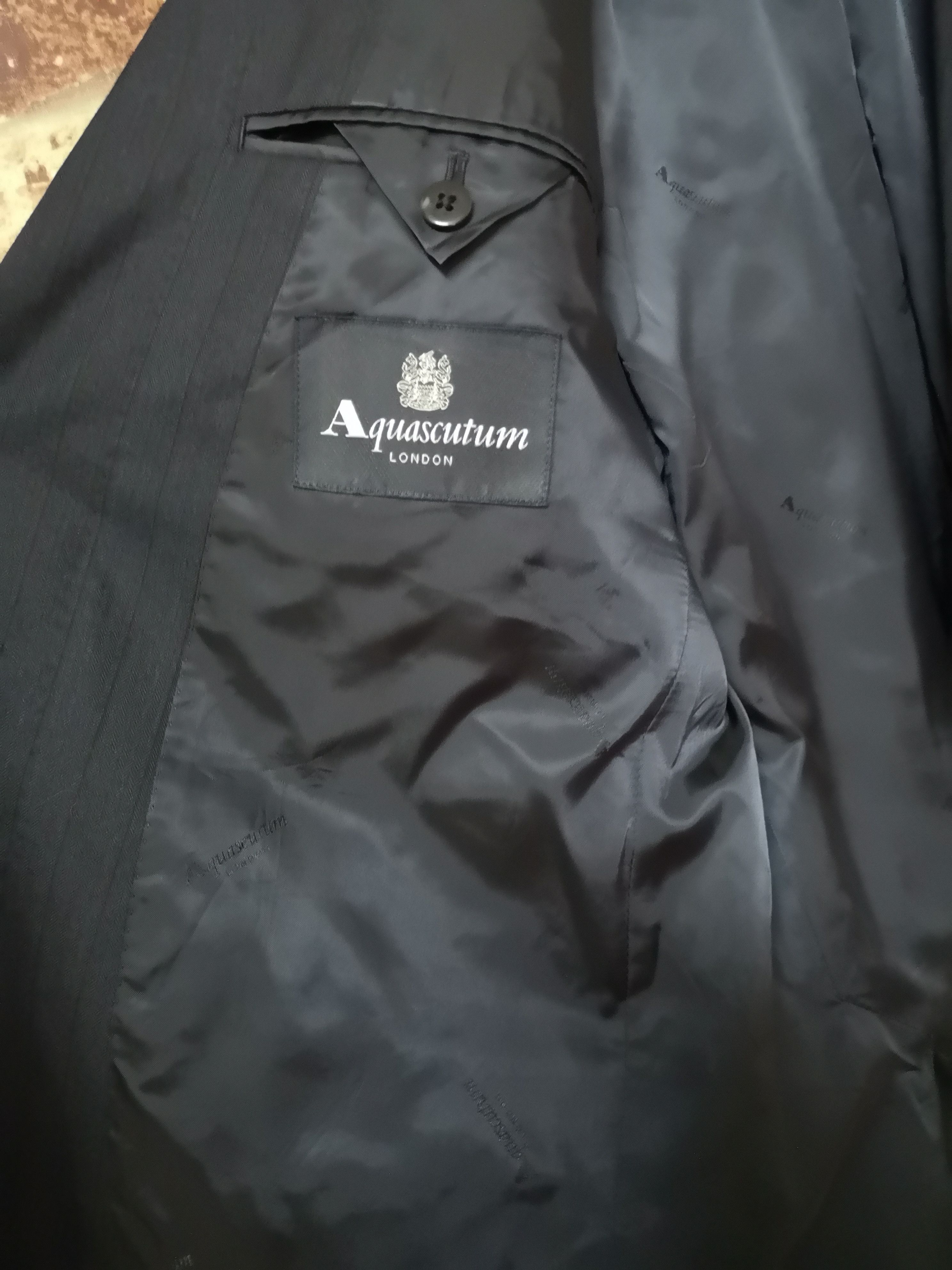 Aquascutum × Other DARK BLUE FORMAL BLAZER Size 44R - 8 Thumbnail