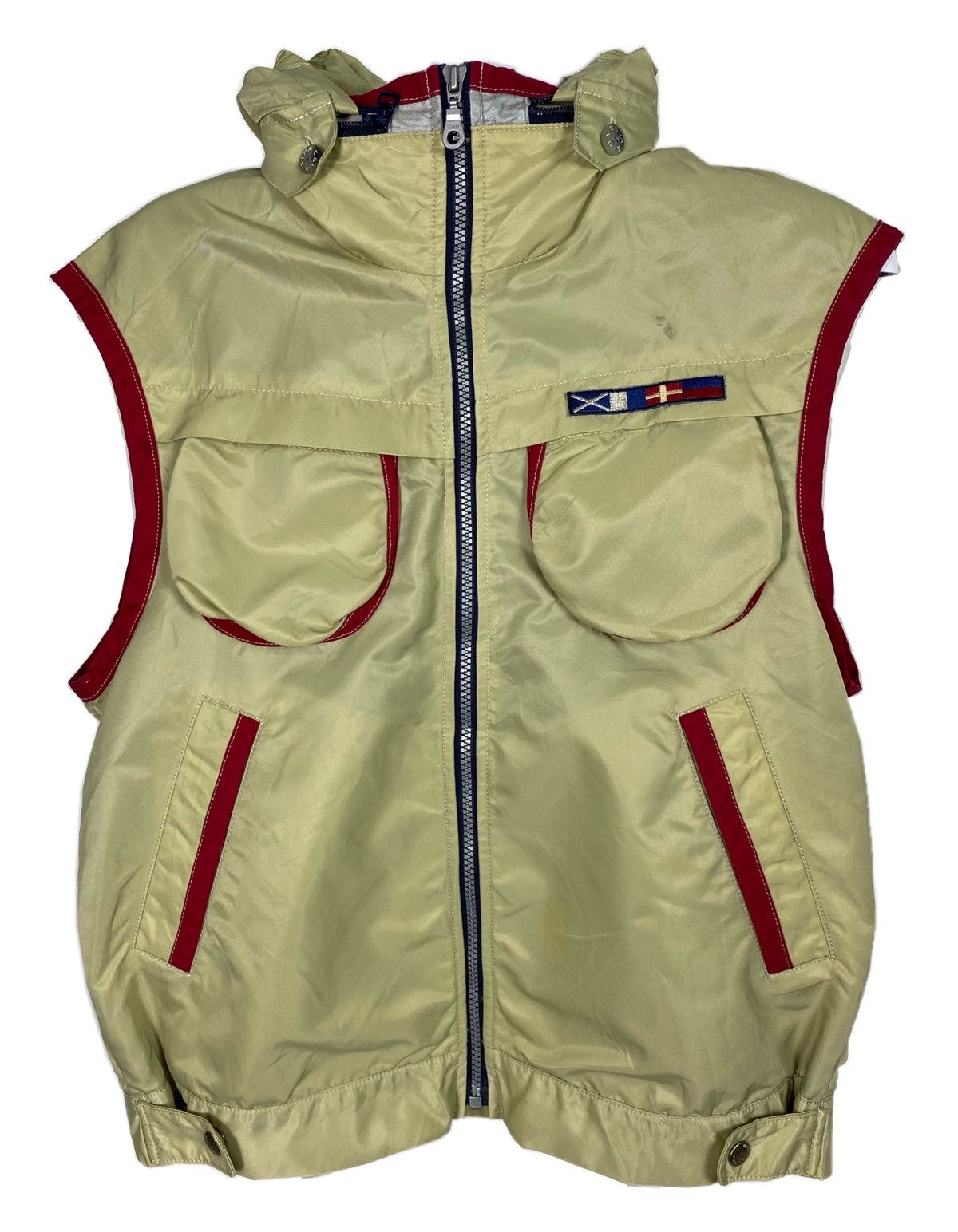 Japanese Brand Sina Cova Nylon Nylon Vest with Hoodies Style Size US M / EU 48-50 / 2 - 1 Thumbnail