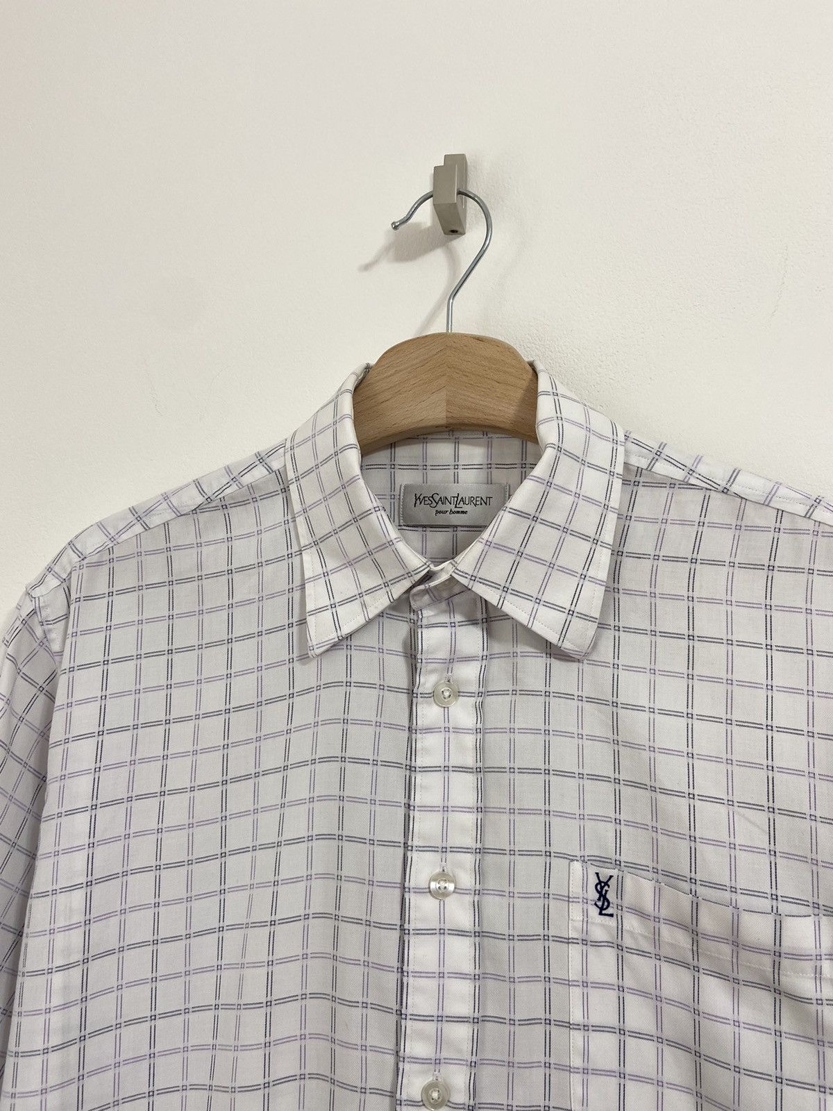 Yves Saint Laurent Ysl Yves Saint Laurent Button Up Shirt Size US L / EU 52-54 / 3 - 2 Thumbnail